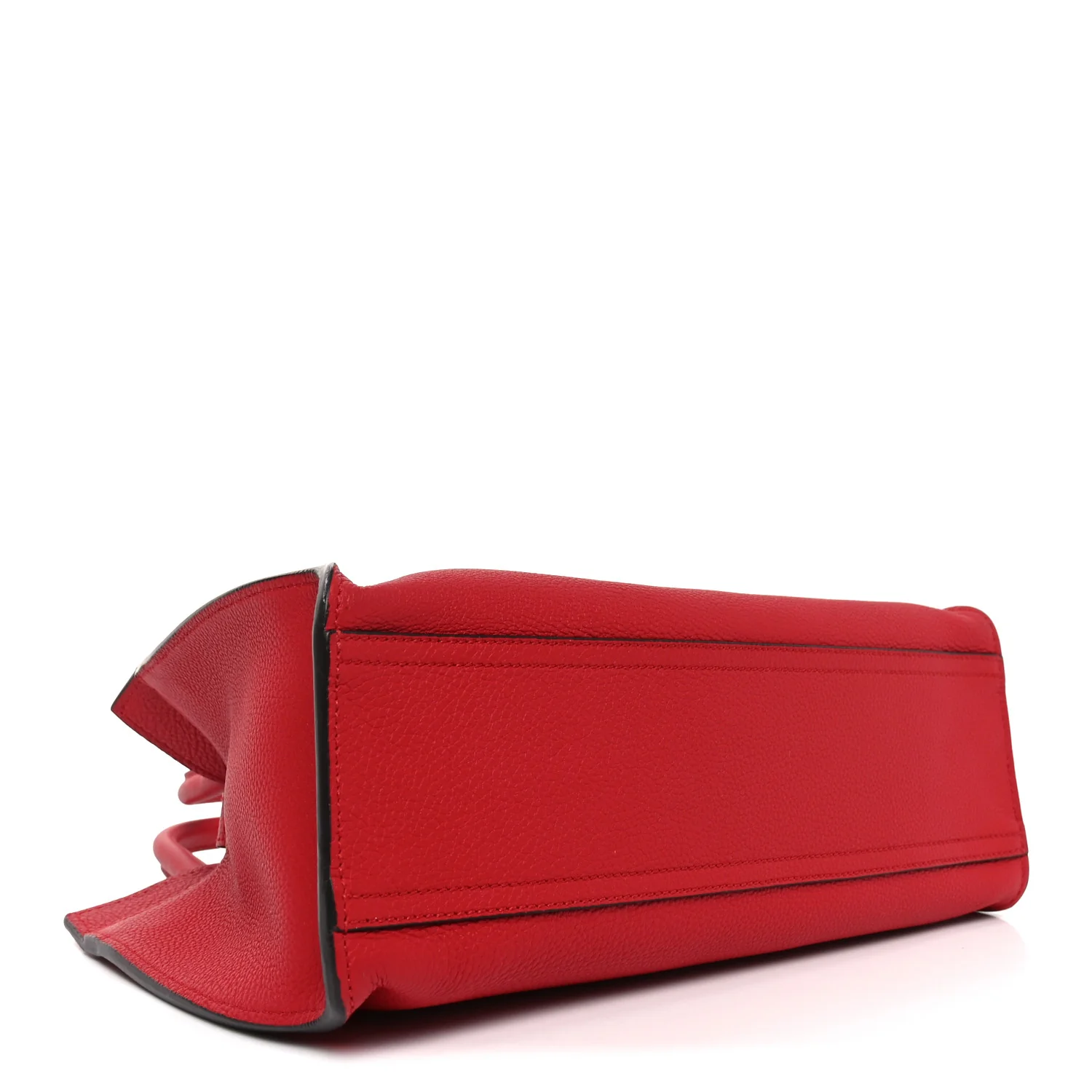 Soft Calfskin Small Jackie Top Handle Bag Hibiscus Red - Image 4