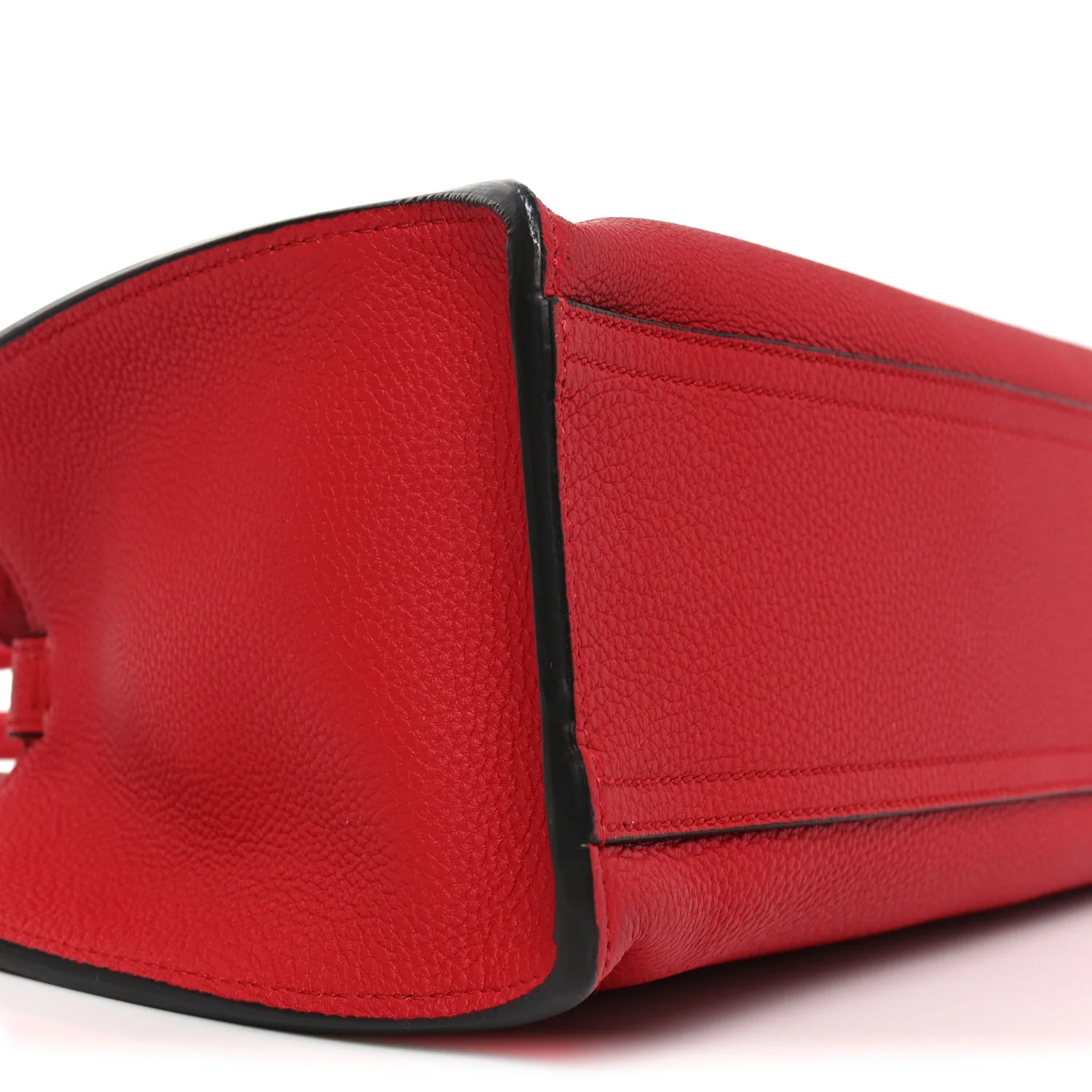 Soft Calfskin Small Jackie Top Handle Bag Hibiscus Red - Image 9