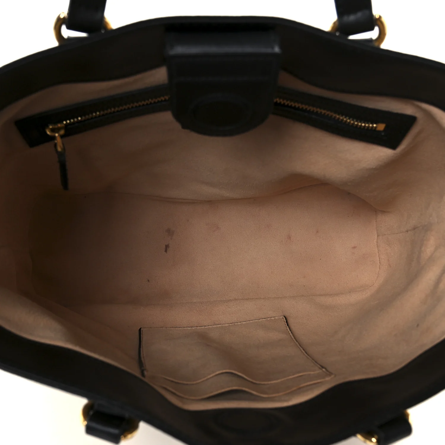 Soft GG Supreme Monogram Bees Small Crossbody Tote Beige Oro Black - Image 5