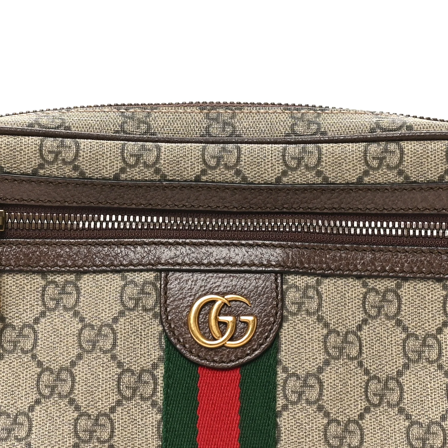 Soft GG Supreme Monogram Medium Ophidia Belt Bag Dark Brown - Image 8