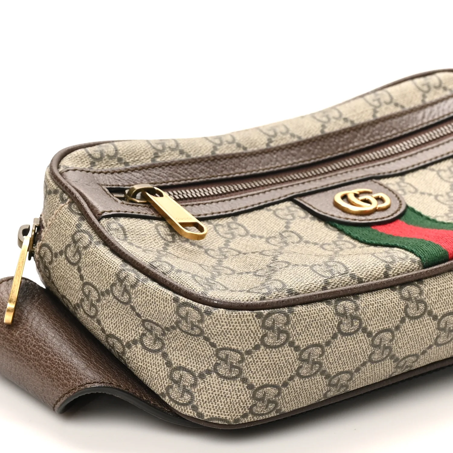 Soft GG Supreme Monogram Medium Ophidia Belt Bag Dark Brown - Image 9