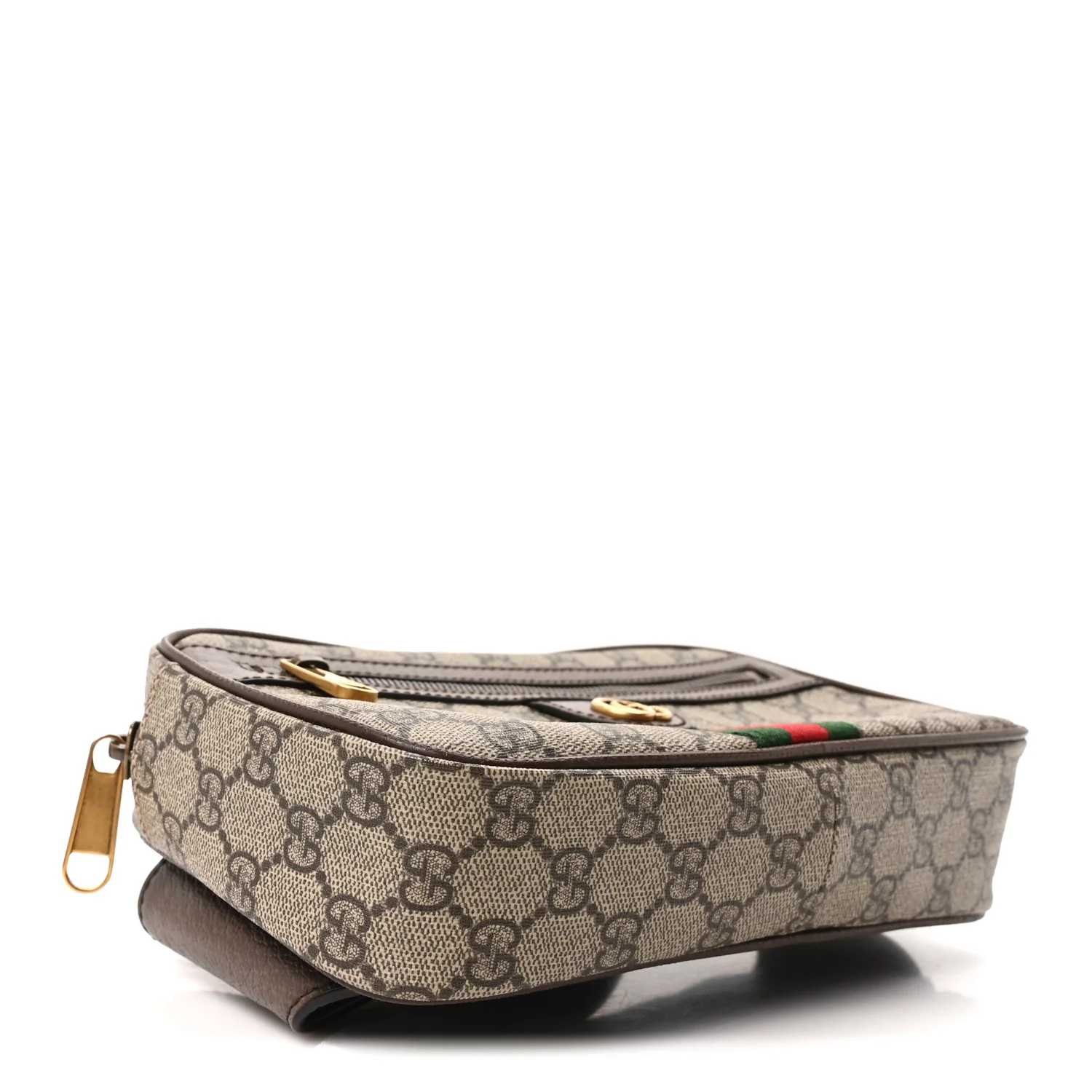 Soft GG Supreme Monogram Medium Ophidia Belt Bag Dark Brown - Image 4