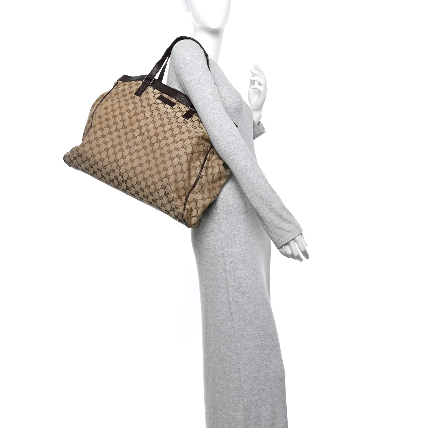 Soft GG Supreme Monogram Tote Dark Brown - Image 2