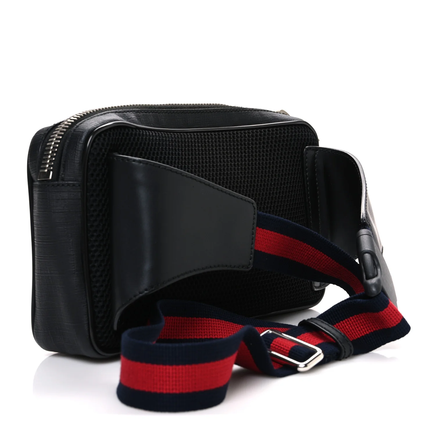 Soft GG Supreme Monogram Web Belt Bag Black Grey - Image 3