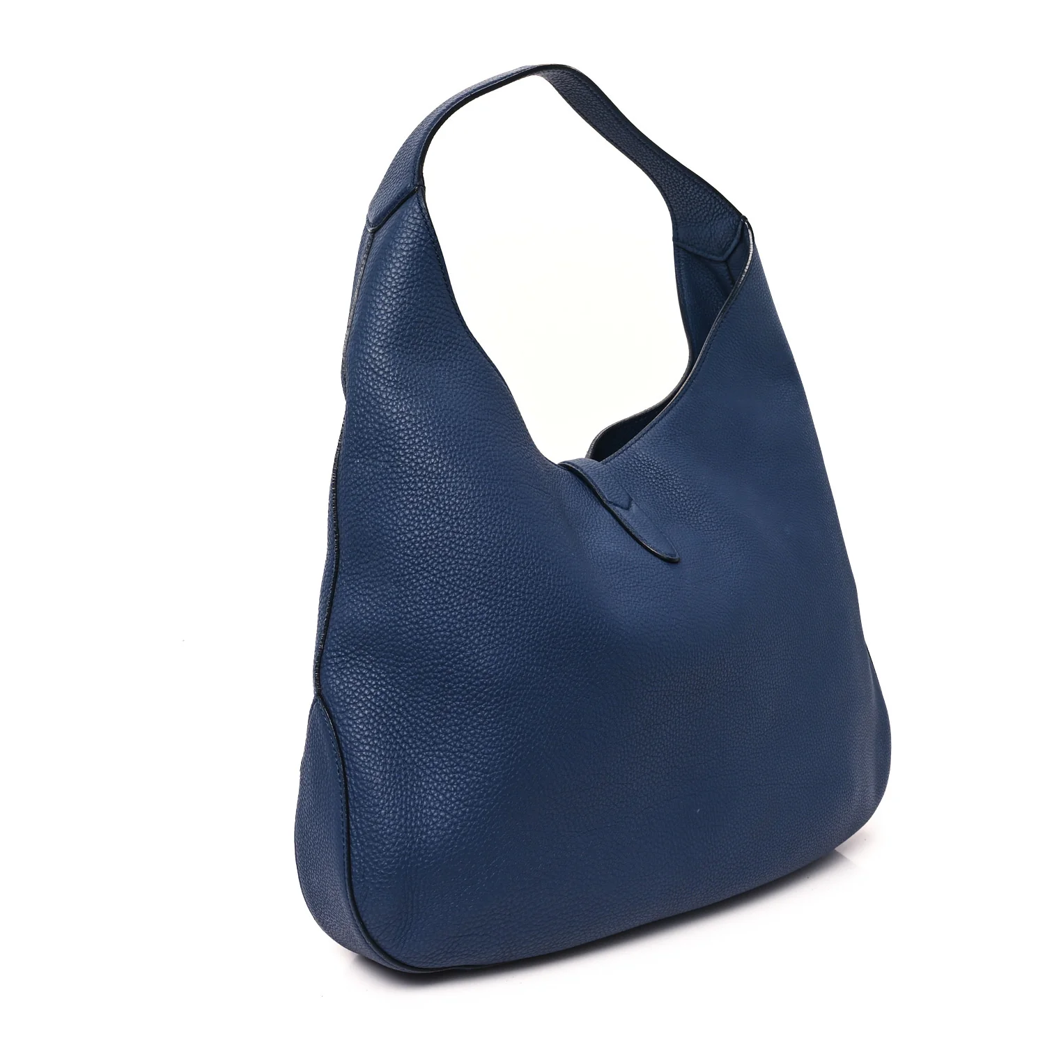 Soft Grained Calfskin Large Jackie Hobo Classic Blue Marine - Image 4