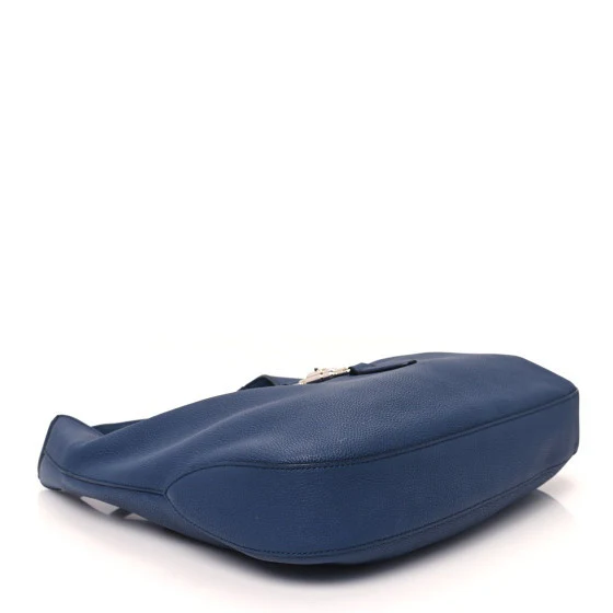 Soft Grained Calfskin Large Jackie Hobo Classic Blue Marine - Image 5