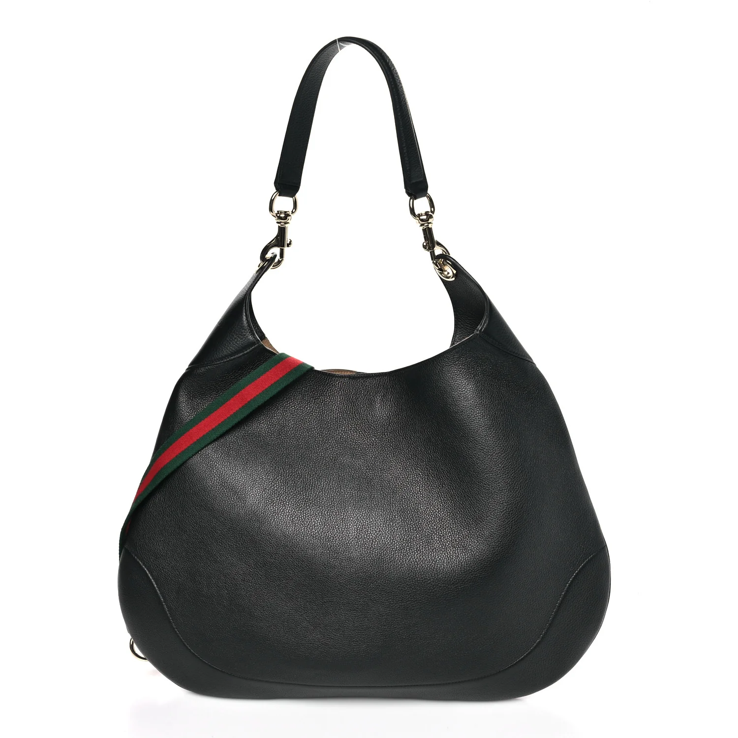 Soft Grained Calfskin Maxi B Hobo Black
