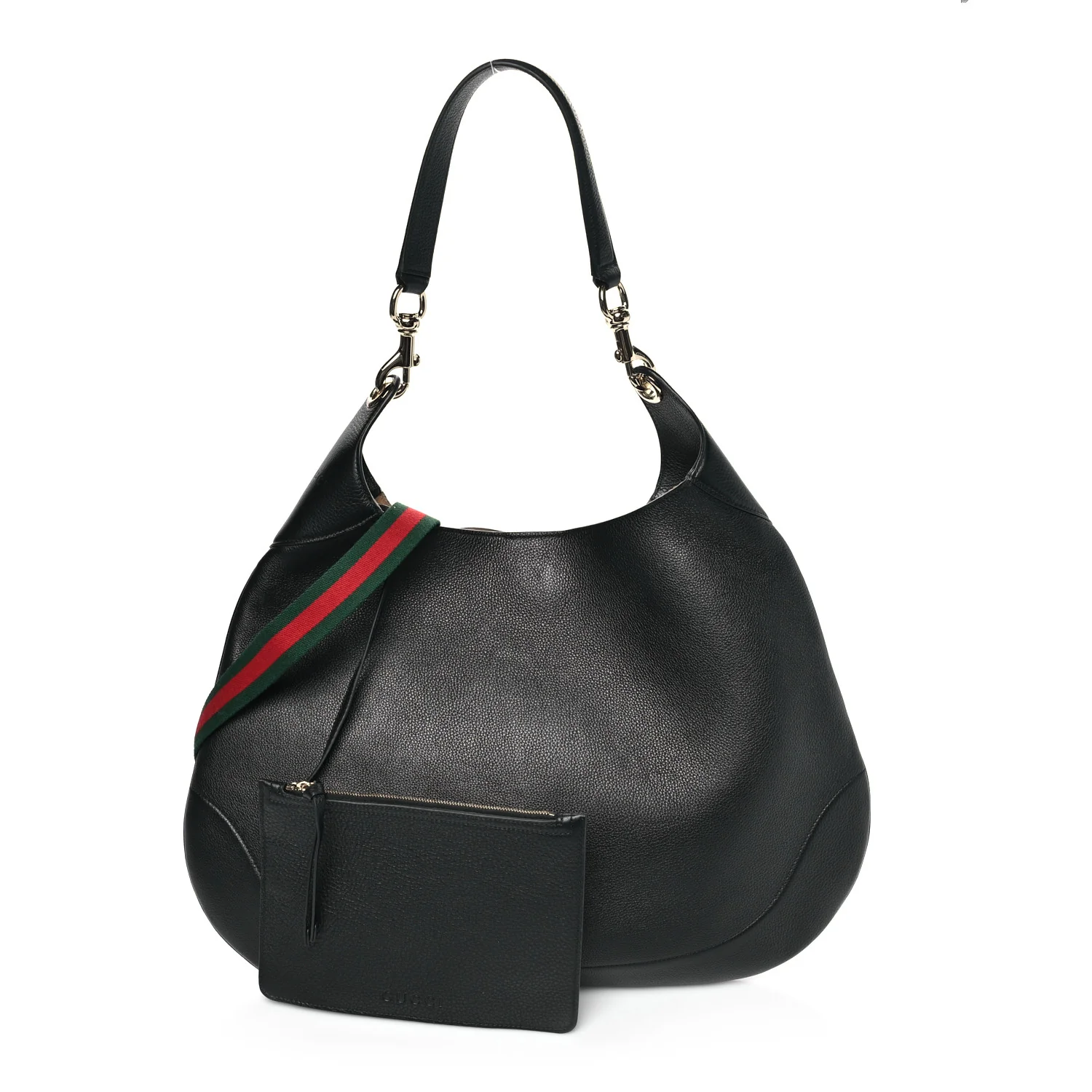 Soft Grained Calfskin Maxi B Hobo Black - Image 3
