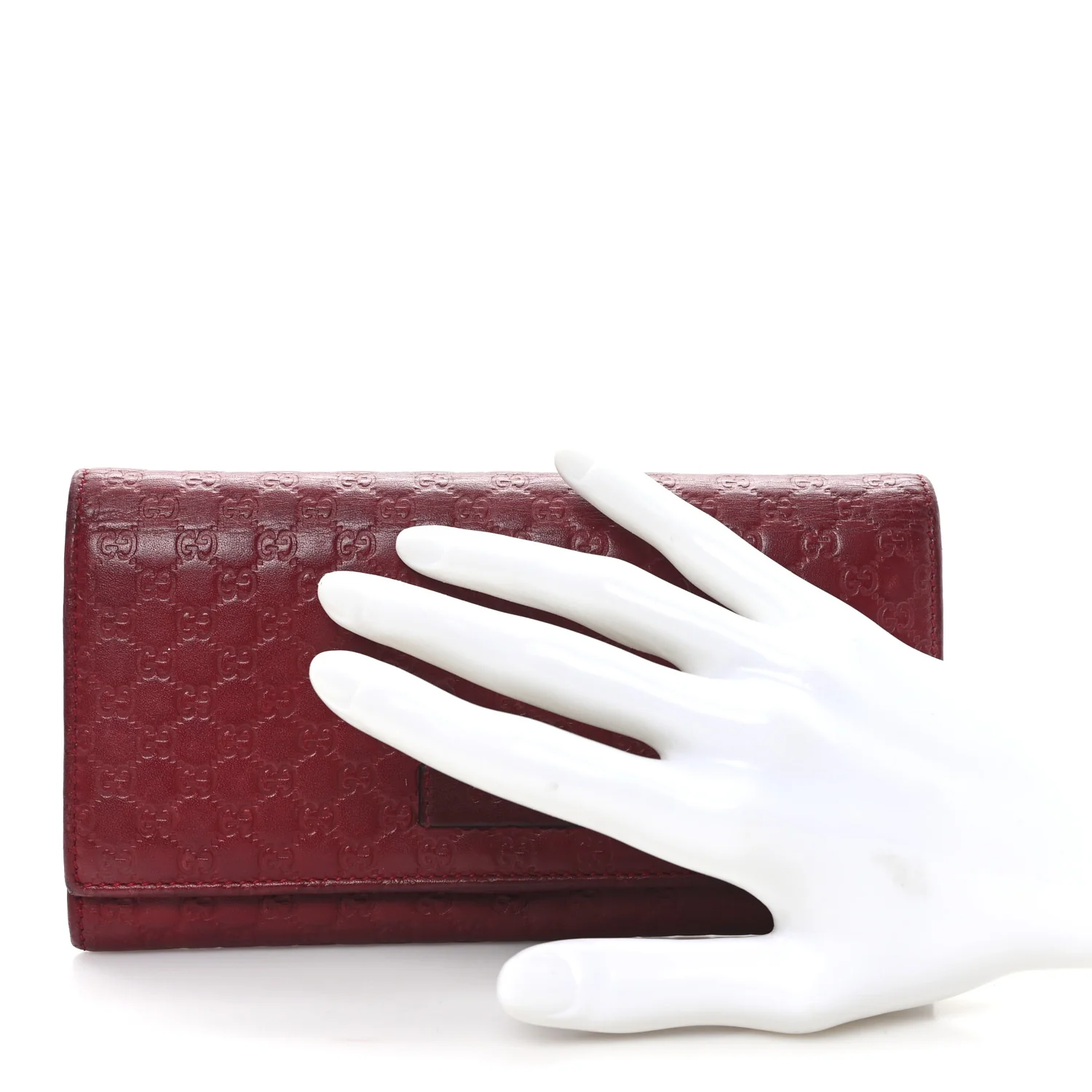 Soft Microguccissima Continental Wallet Red - Image 2