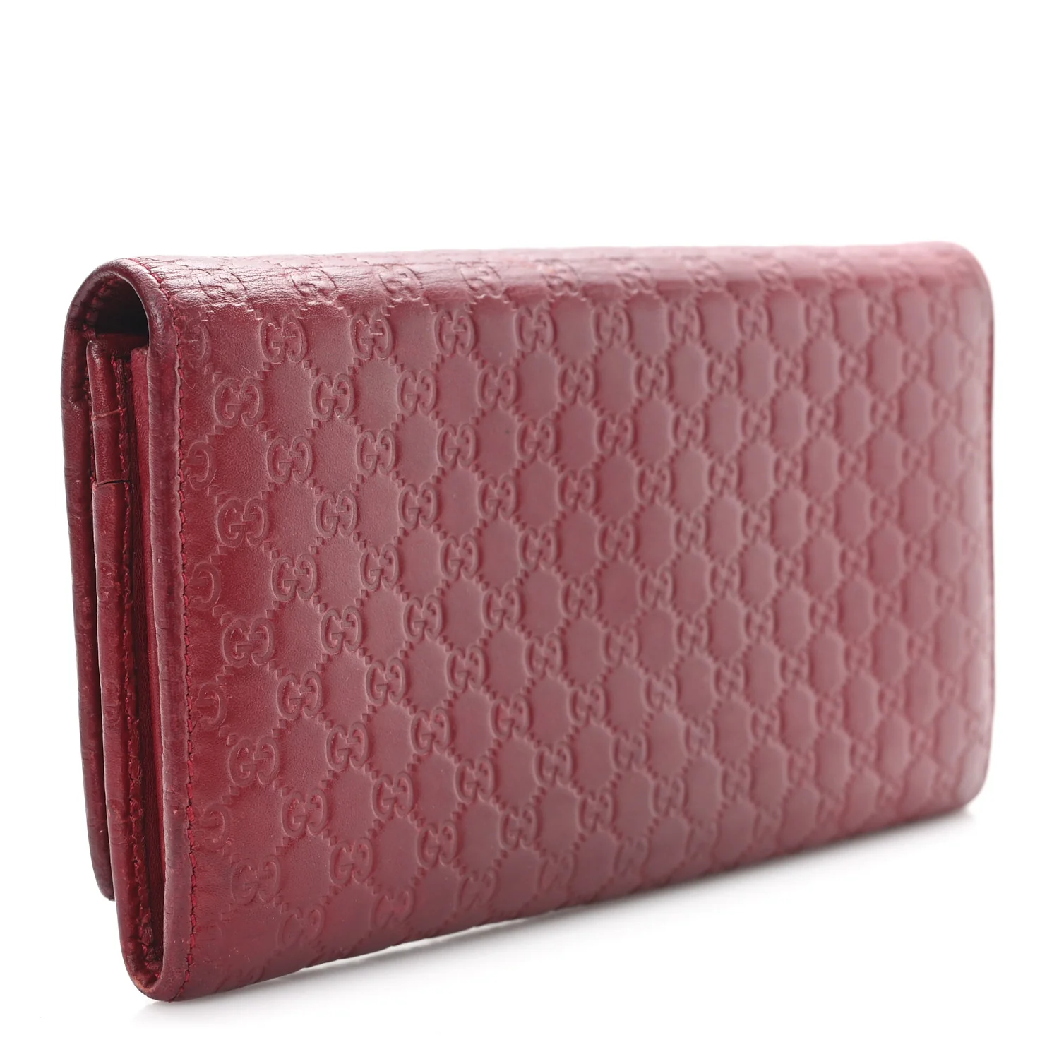 Soft Microguccissima Continental Wallet Red - Image 3