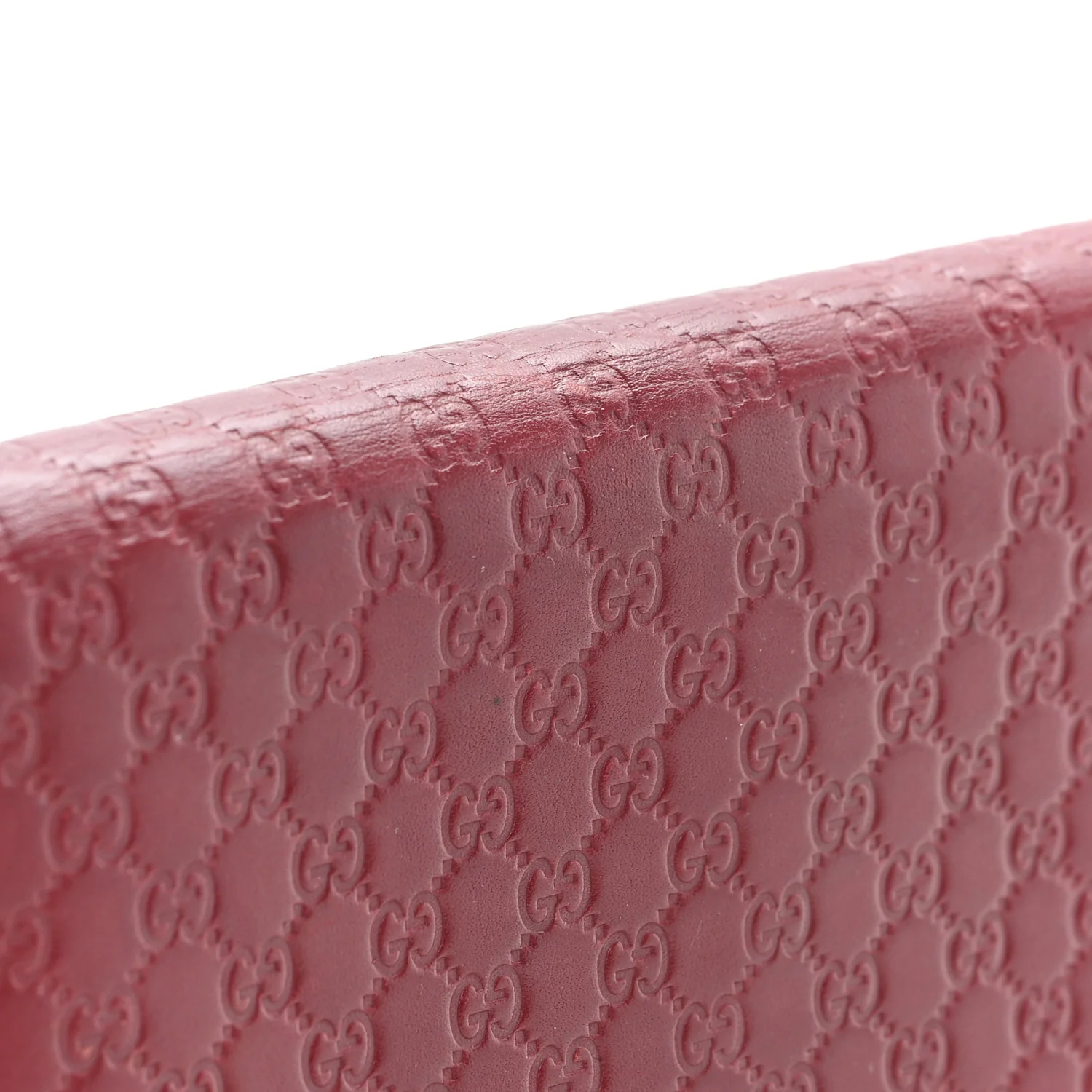 Soft Microguccissima Continental Wallet Red - Image 7