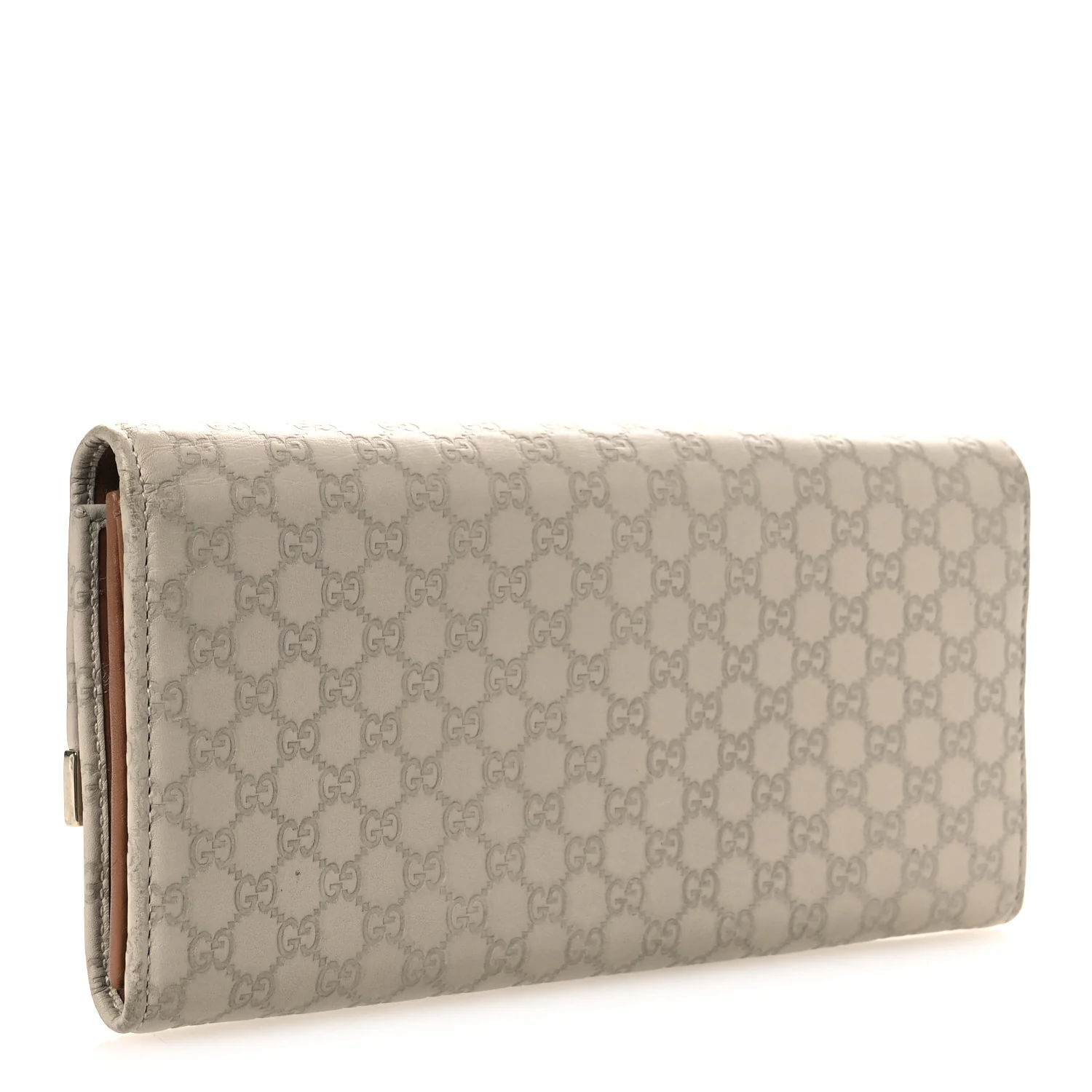 Soft Microguccissima Dice Chain Wallet Beige - Image 3