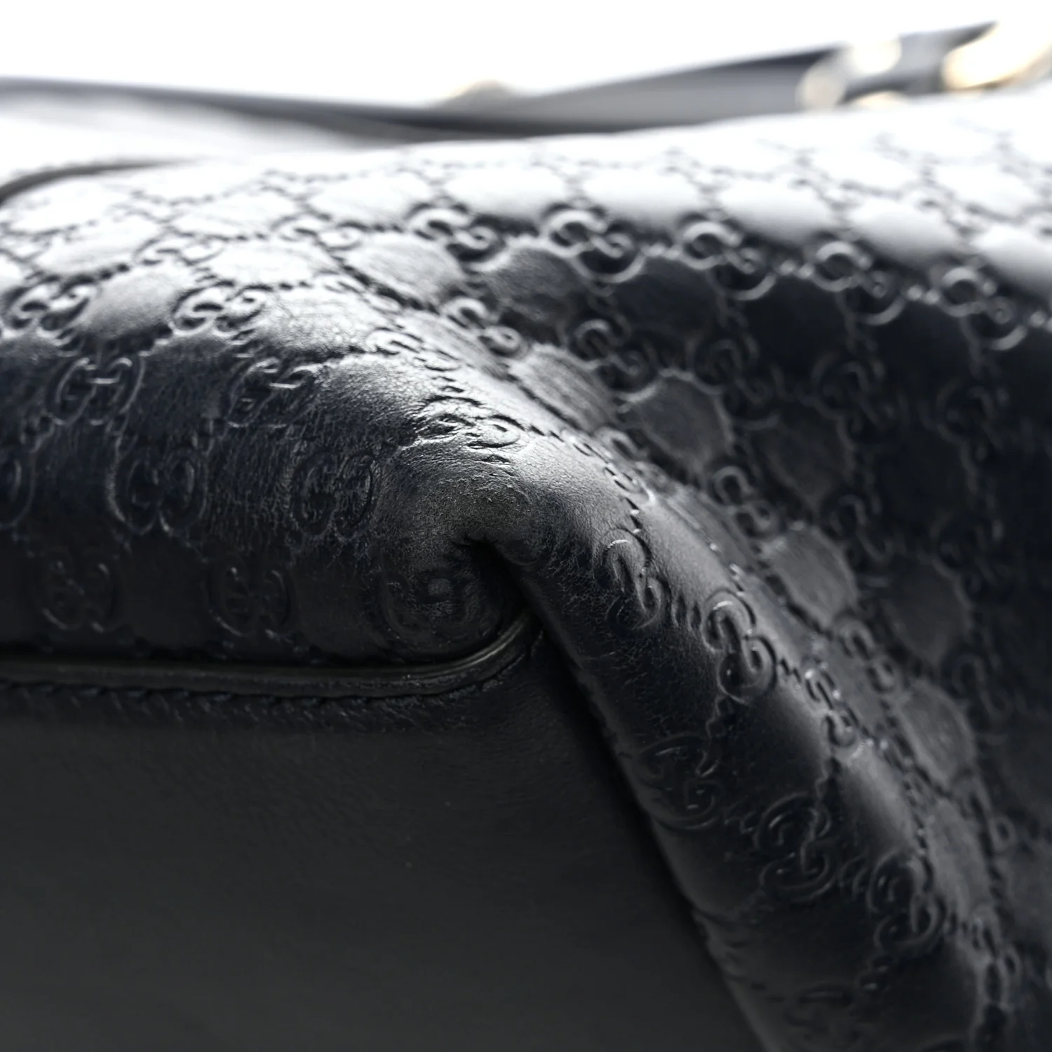 Soft Microguccissima Dome Satchel Navy - Image 13