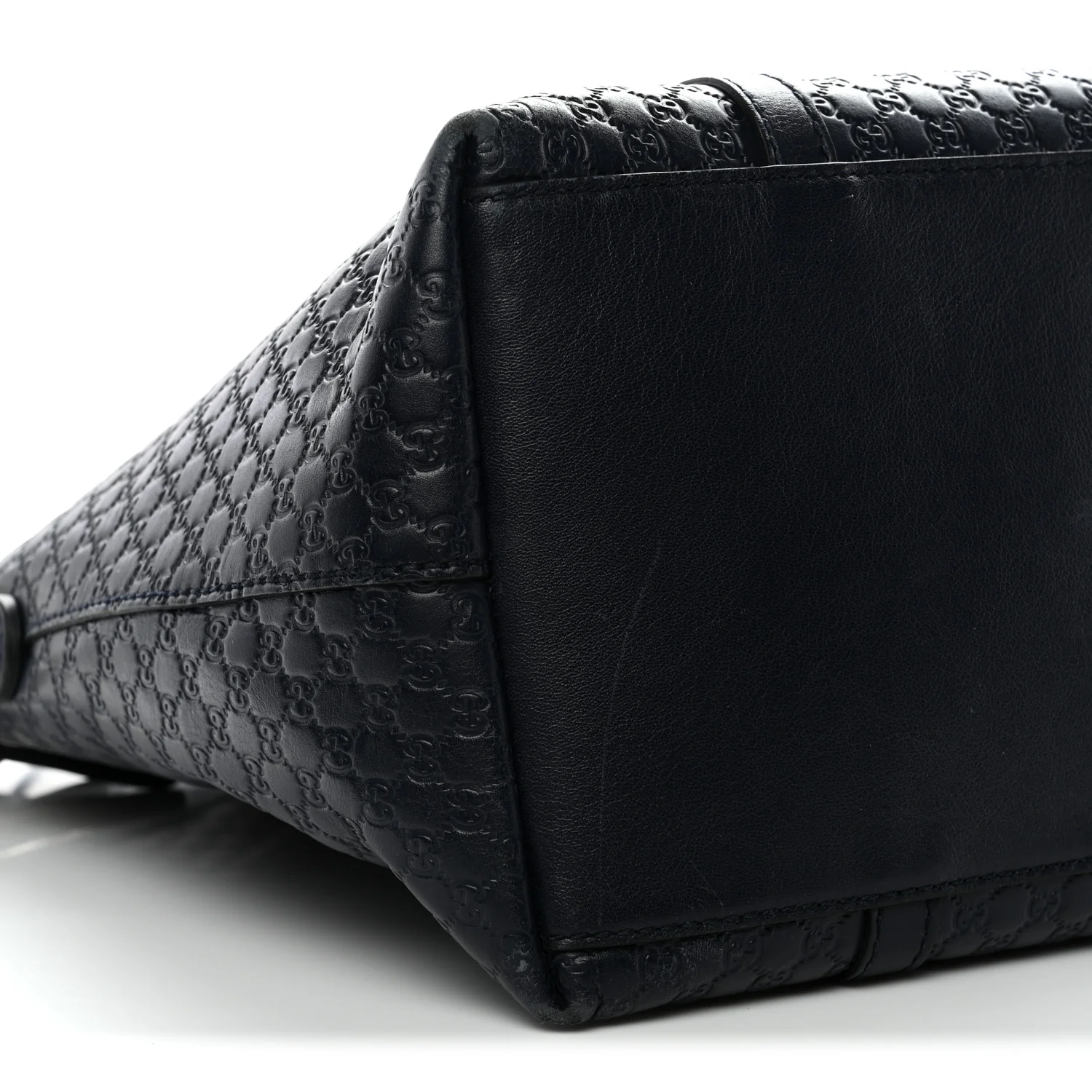 Soft Microguccissima Dome Satchel Navy - Image 9