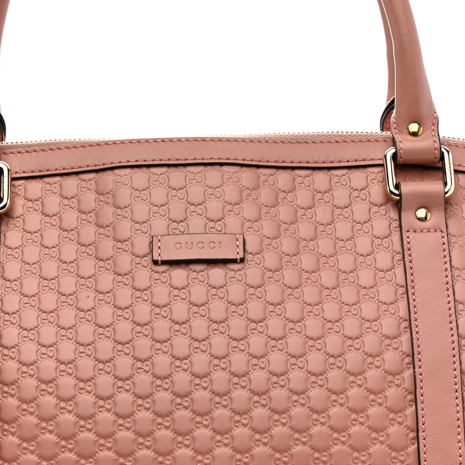 Soft Microguccissima Large Dome Satchel Soft Pink - Image 8