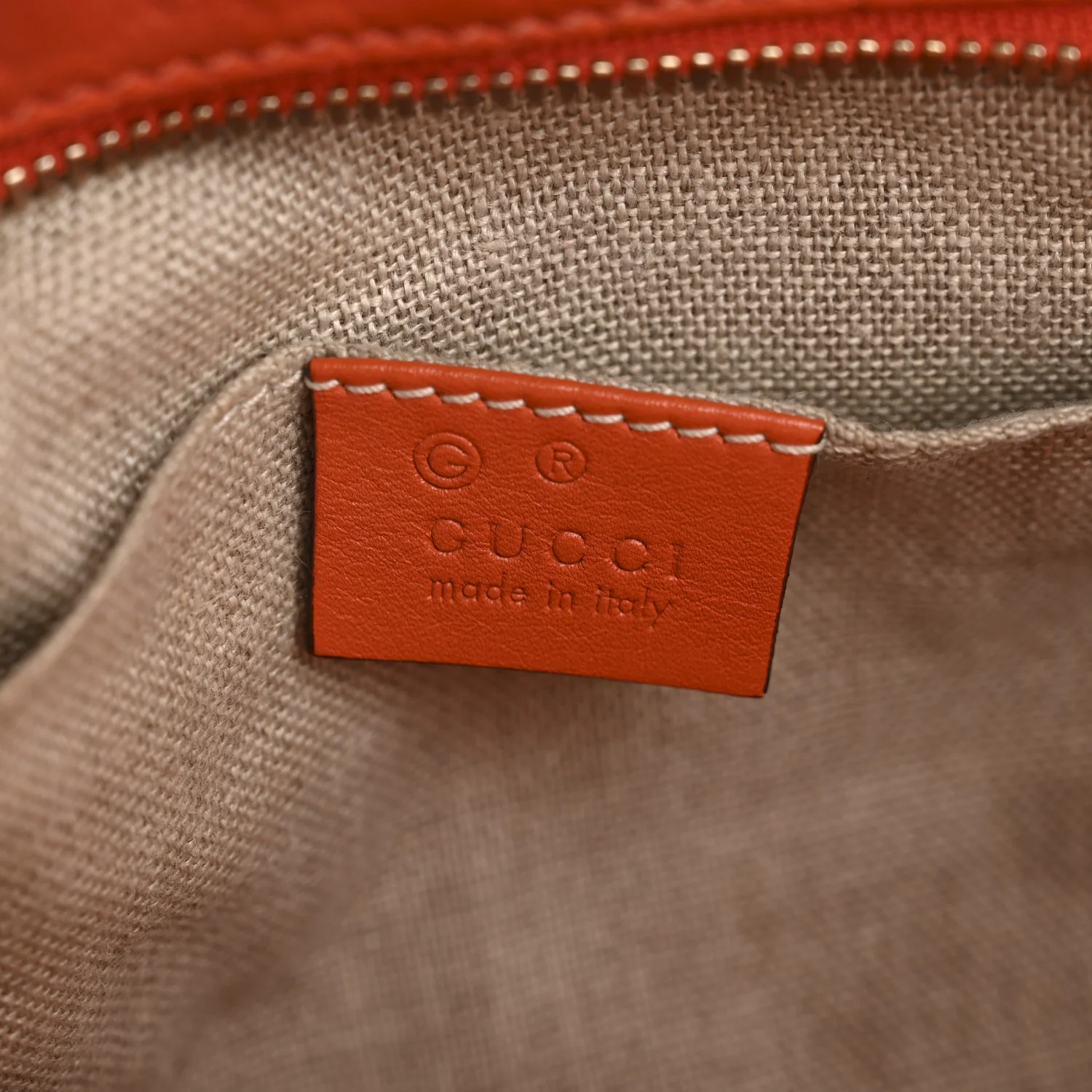 Soft Microguccissima Mini Bree Messenger Bag Sun Orange - Image 6