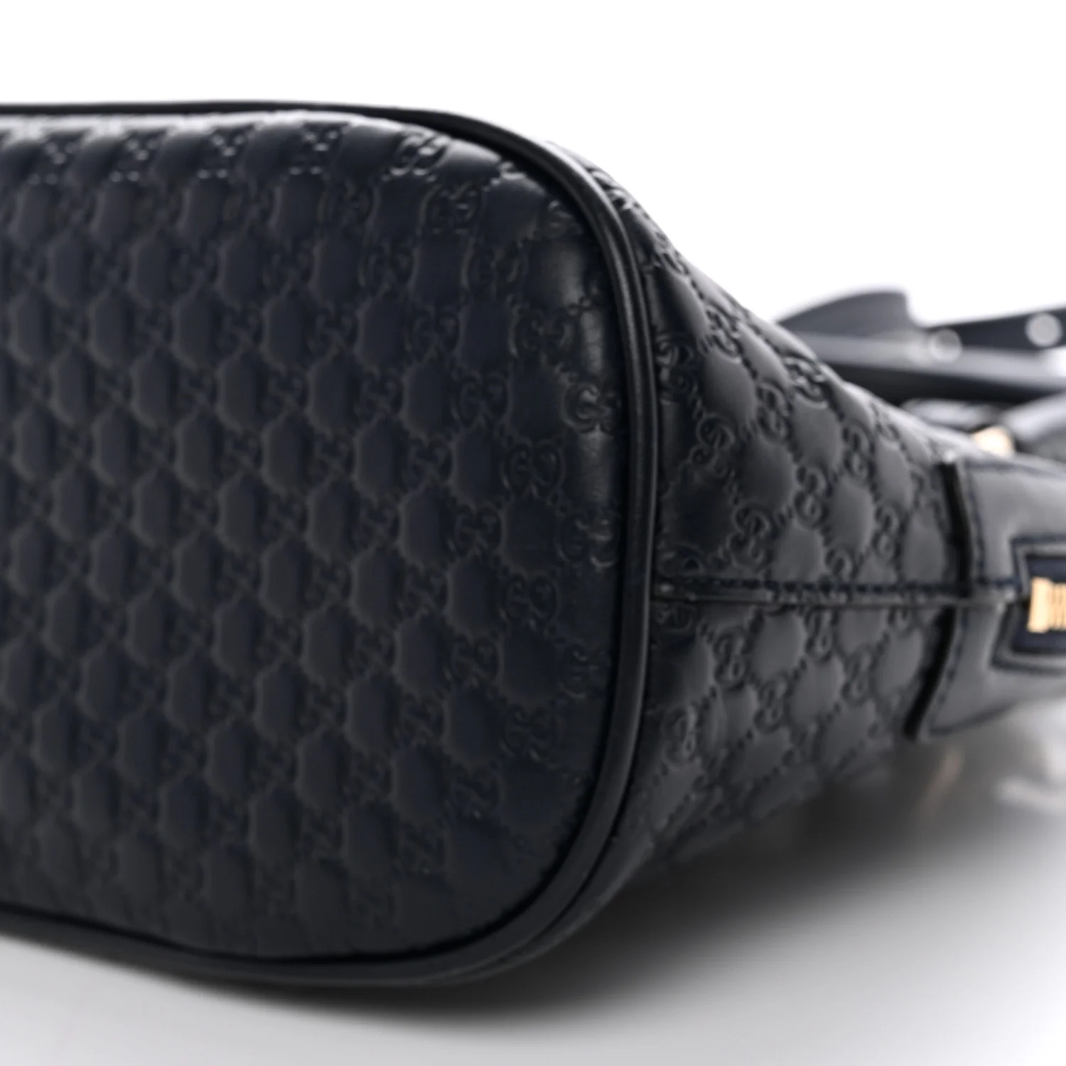 Soft Microguccissima Mini Dome Bag Blue - Image 10