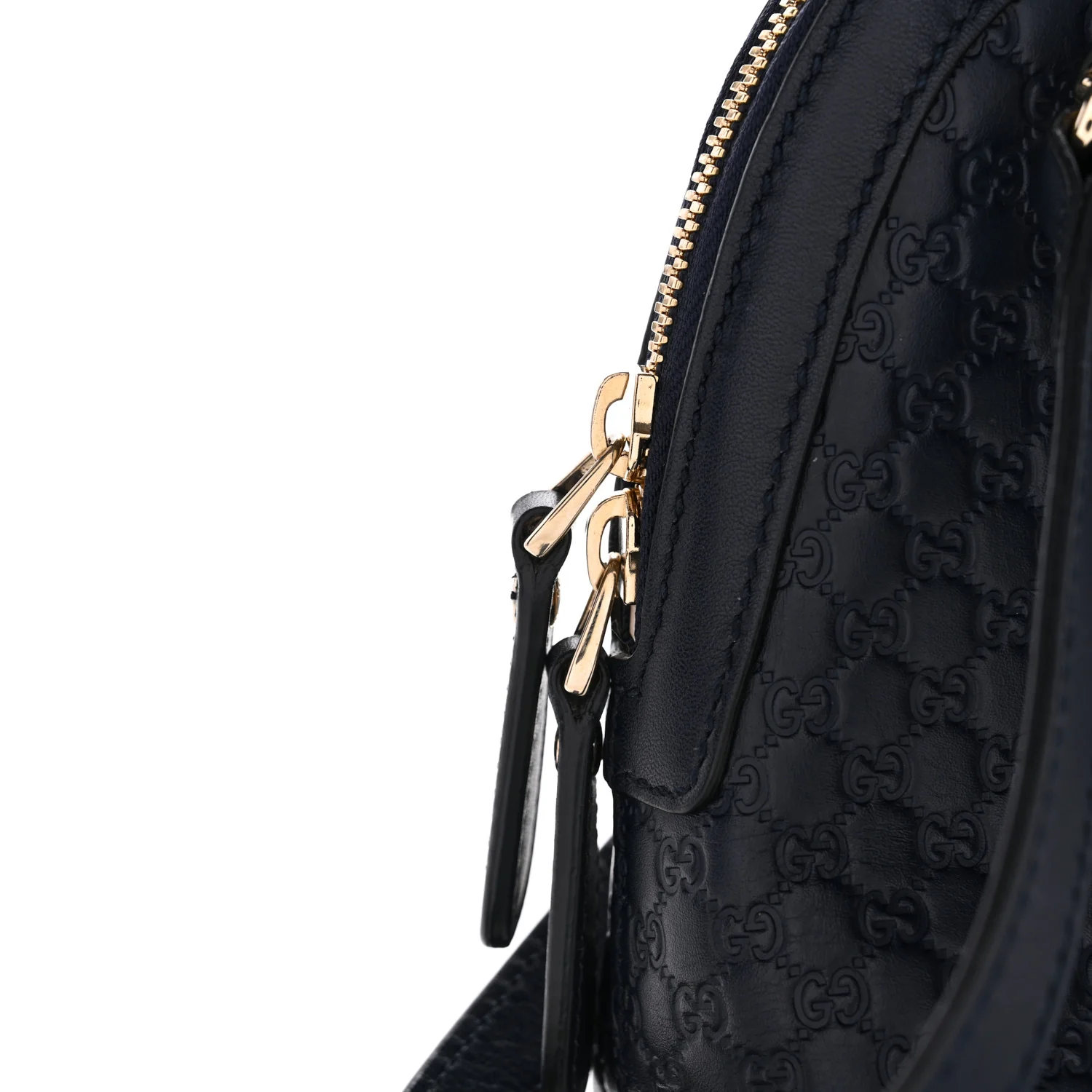 Soft Microguccissima Mini Dome Bag Blue - Image 11