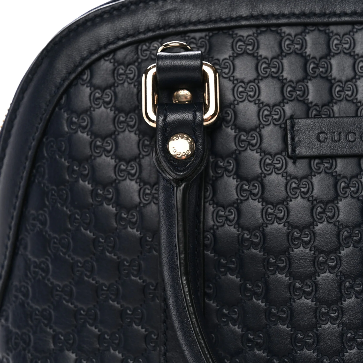Soft Microguccissima Mini Dome Bag Blue - Image 12