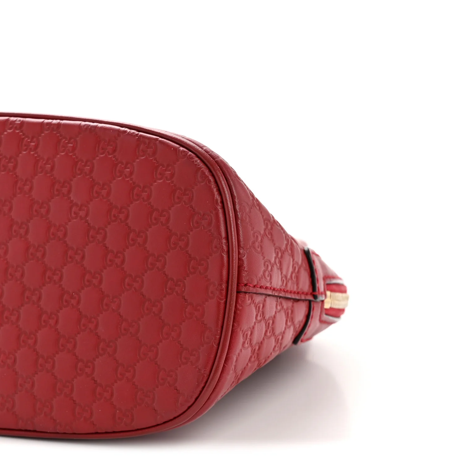 Soft Microguccissima Mini Dome Bag Red - Image 10