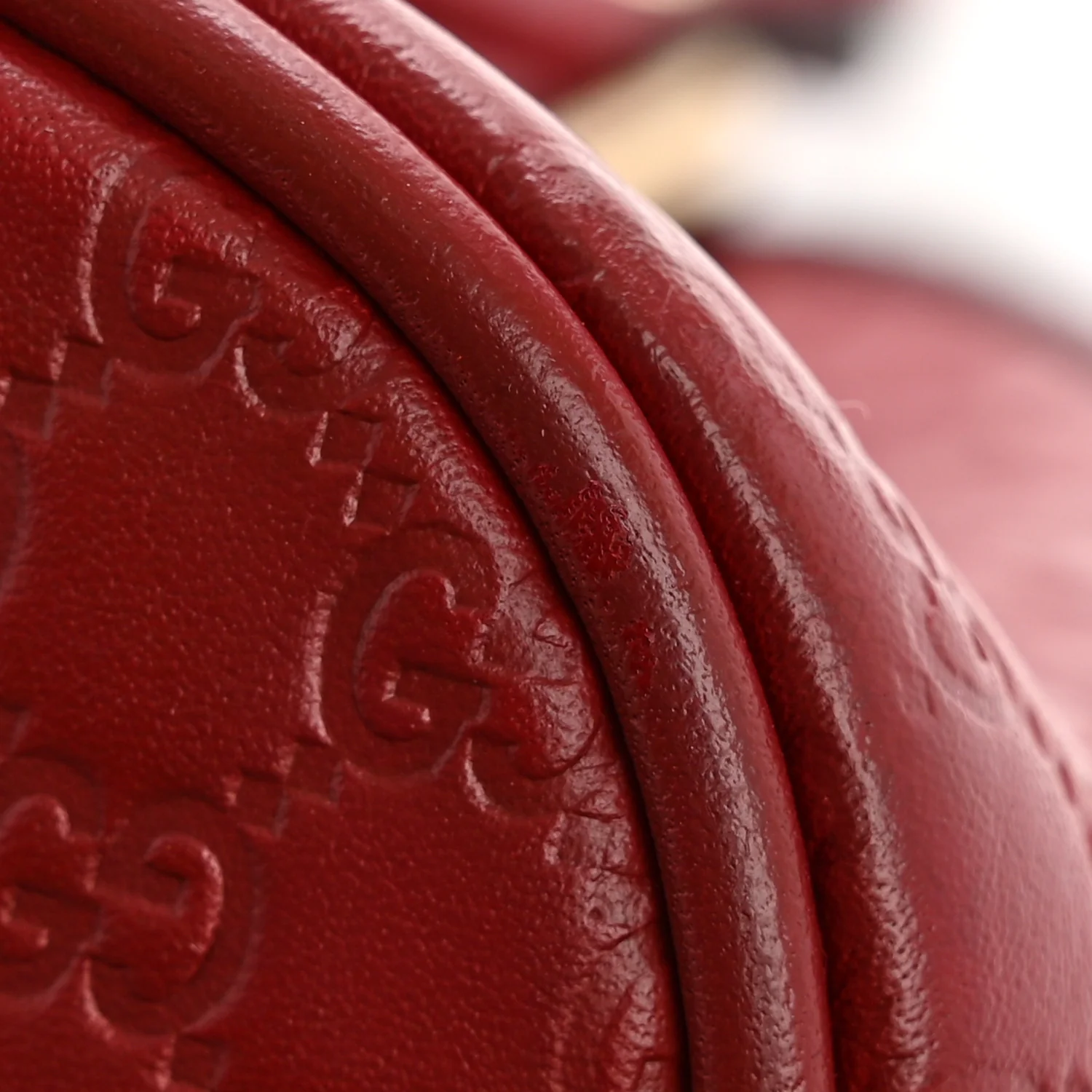 Soft Microguccissima Mini Dome Bag Red - Image 11