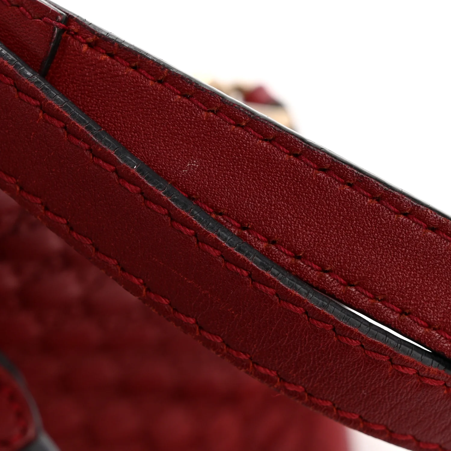 Soft Microguccissima Mini Dome Bag Red - Image 13