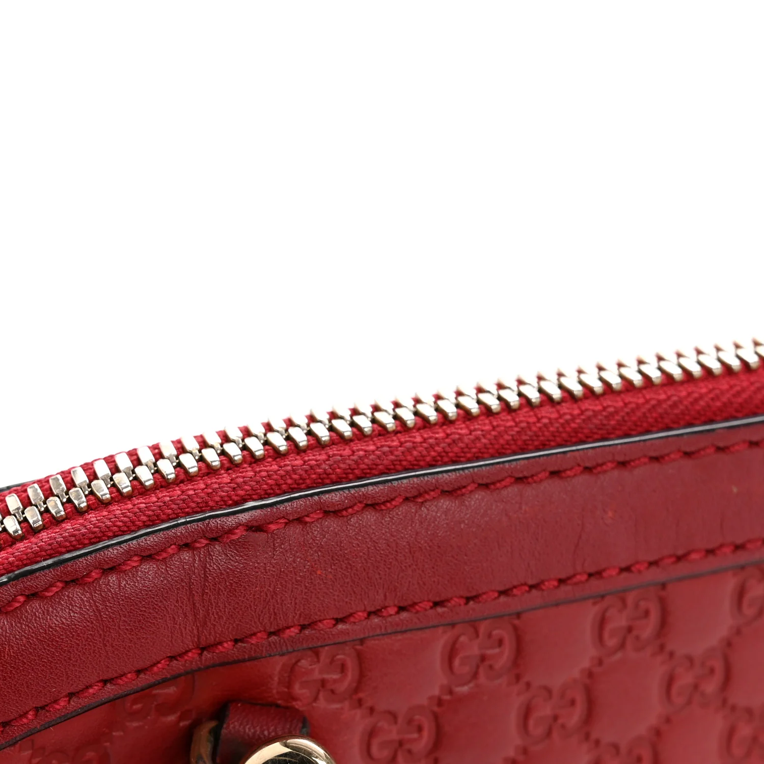 Soft Microguccissima Mini Dome Bag Red - Image 14