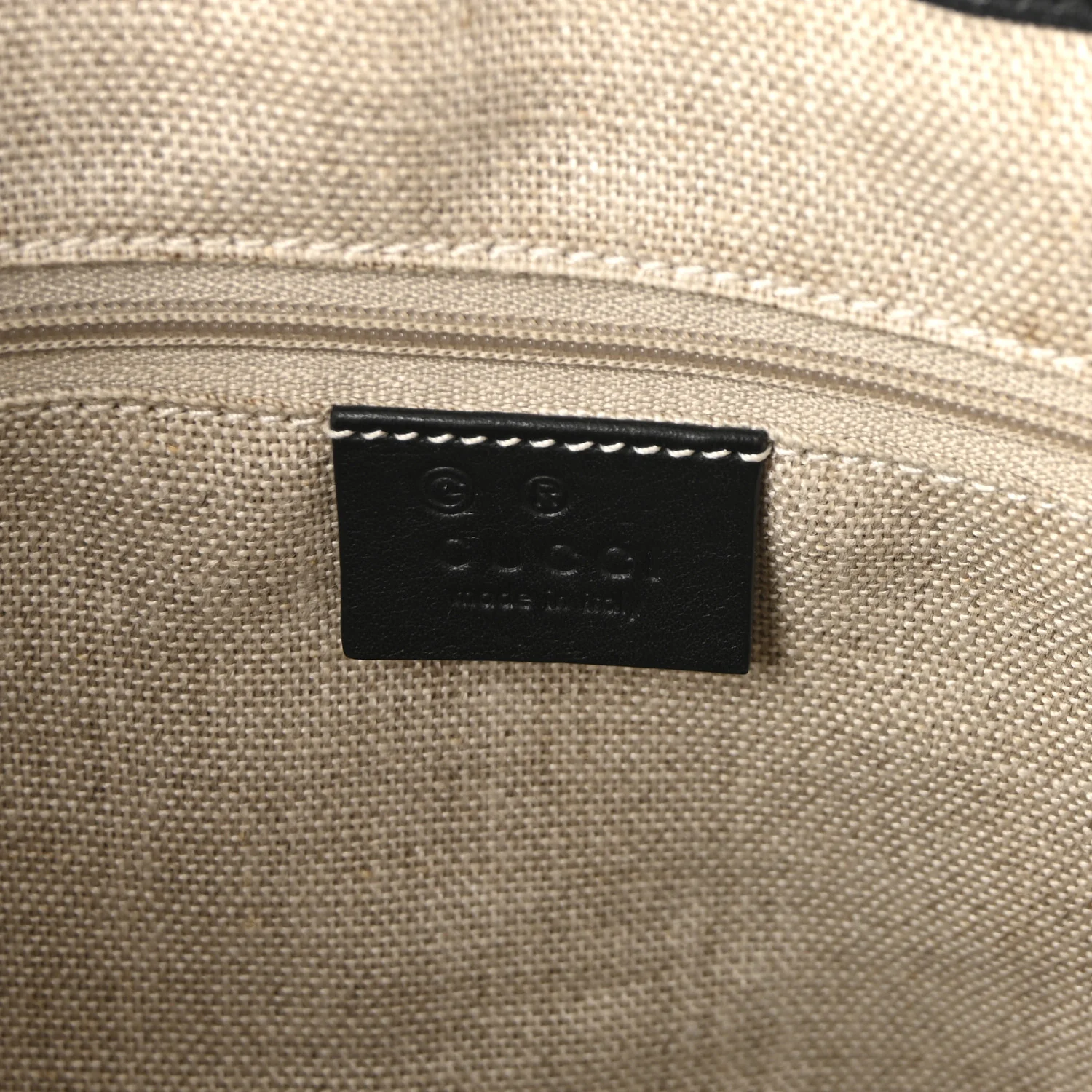 Soft Microguccissima Small Zippered Satchel Black - Image 6