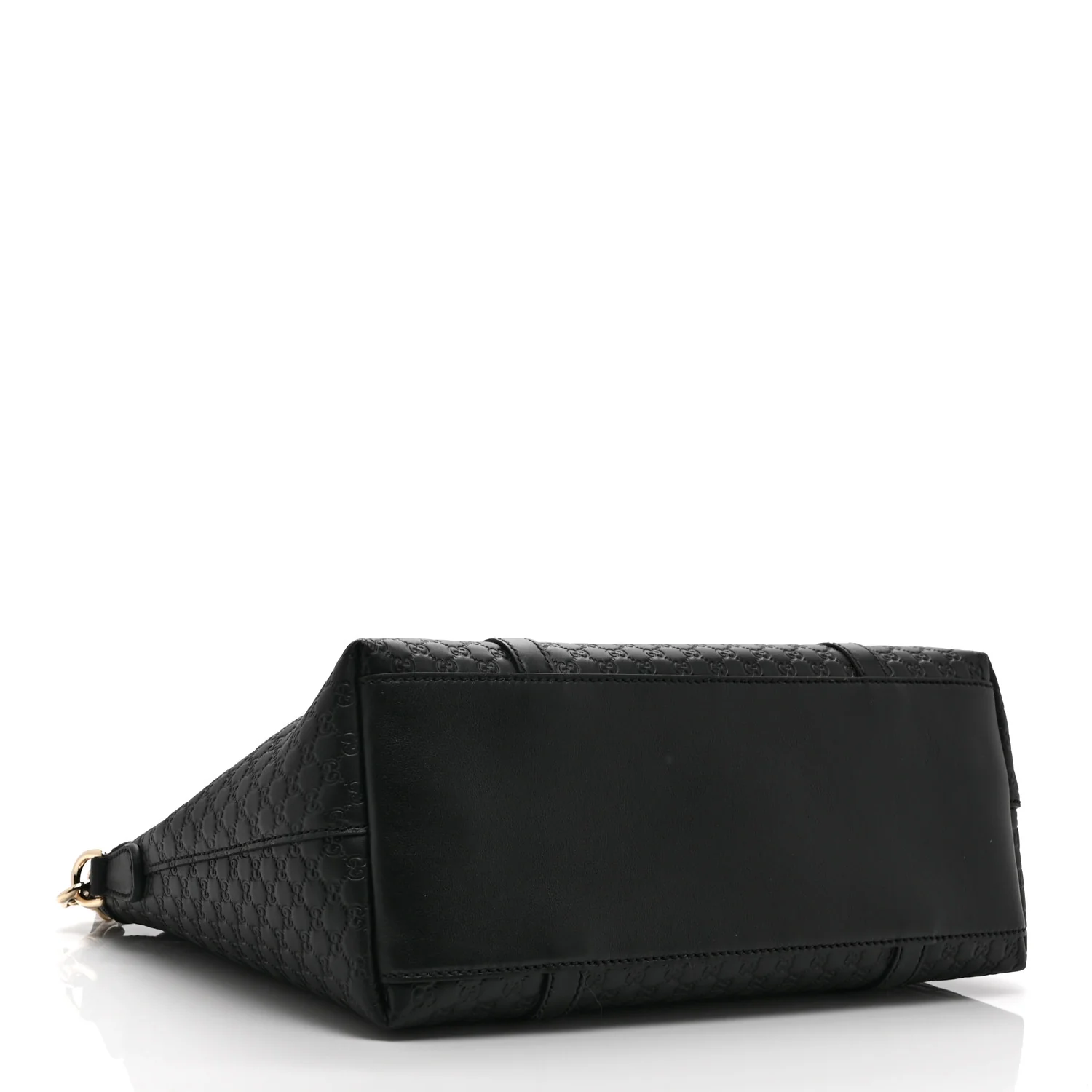 Soft Microguccissima Small Zippered Satchel Black - Image 4