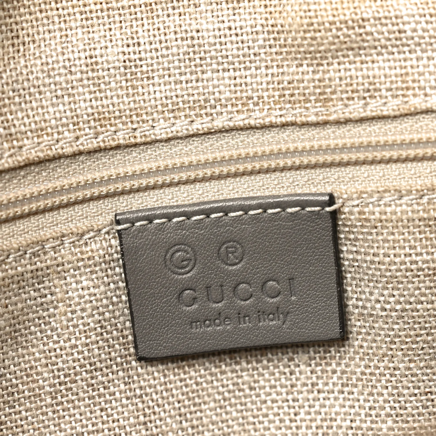 Soft Microguccissima Small Zippered Satchel Loess - Image 6