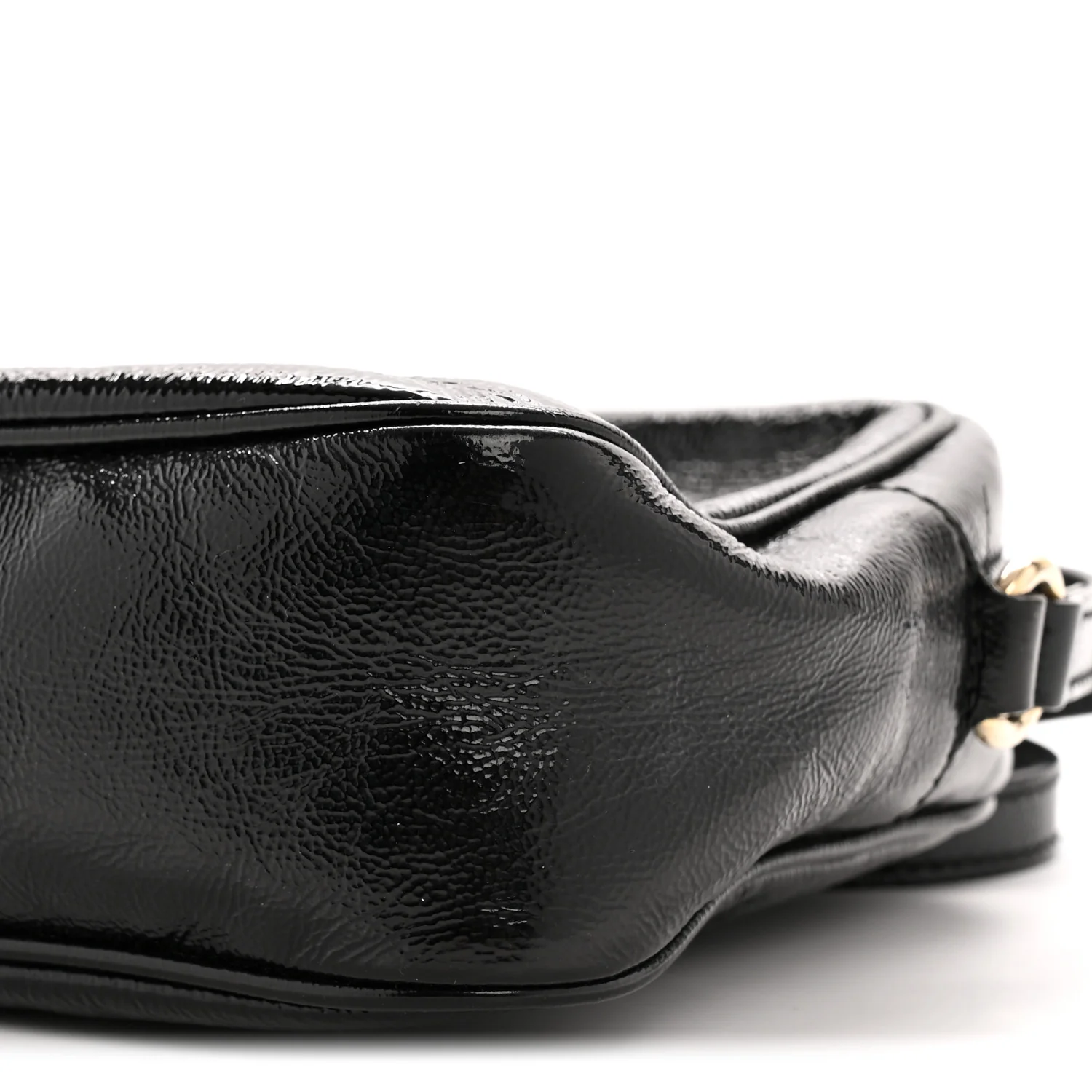 Soft Patent Small Soho Disco Bag Black - Image 10