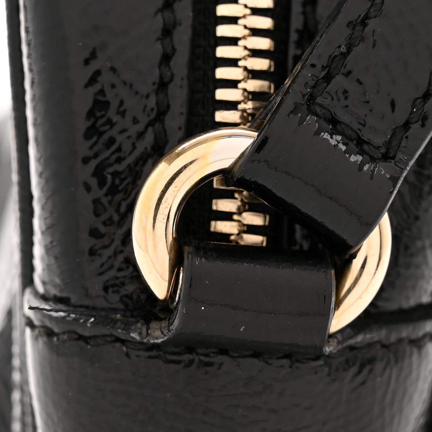 Soft Patent Small Soho Disco Bag Black - Image 12