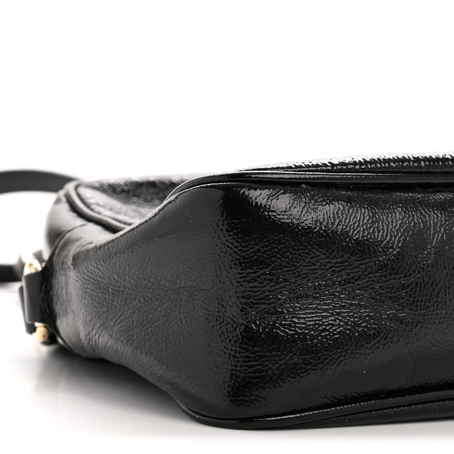 Soft Patent Small Soho Disco Bag Black - Image 9