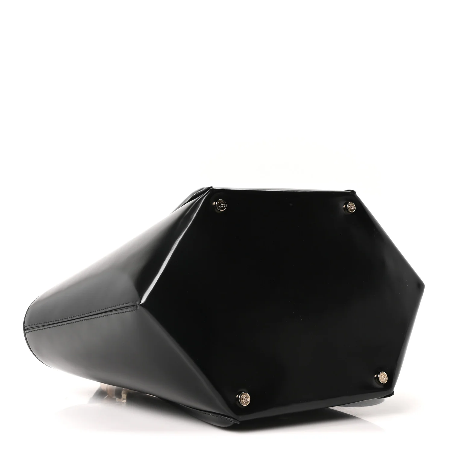 Spice Lux Nappa Bamboo Basket Bag Black - Image 4