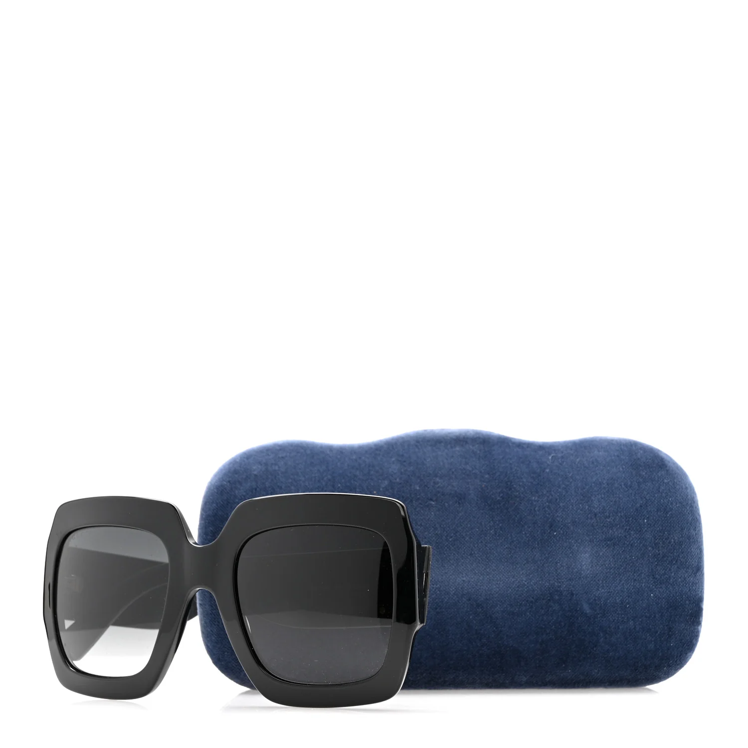 Square Frame GG0102S Sunglasses Glitter Black - Image 8