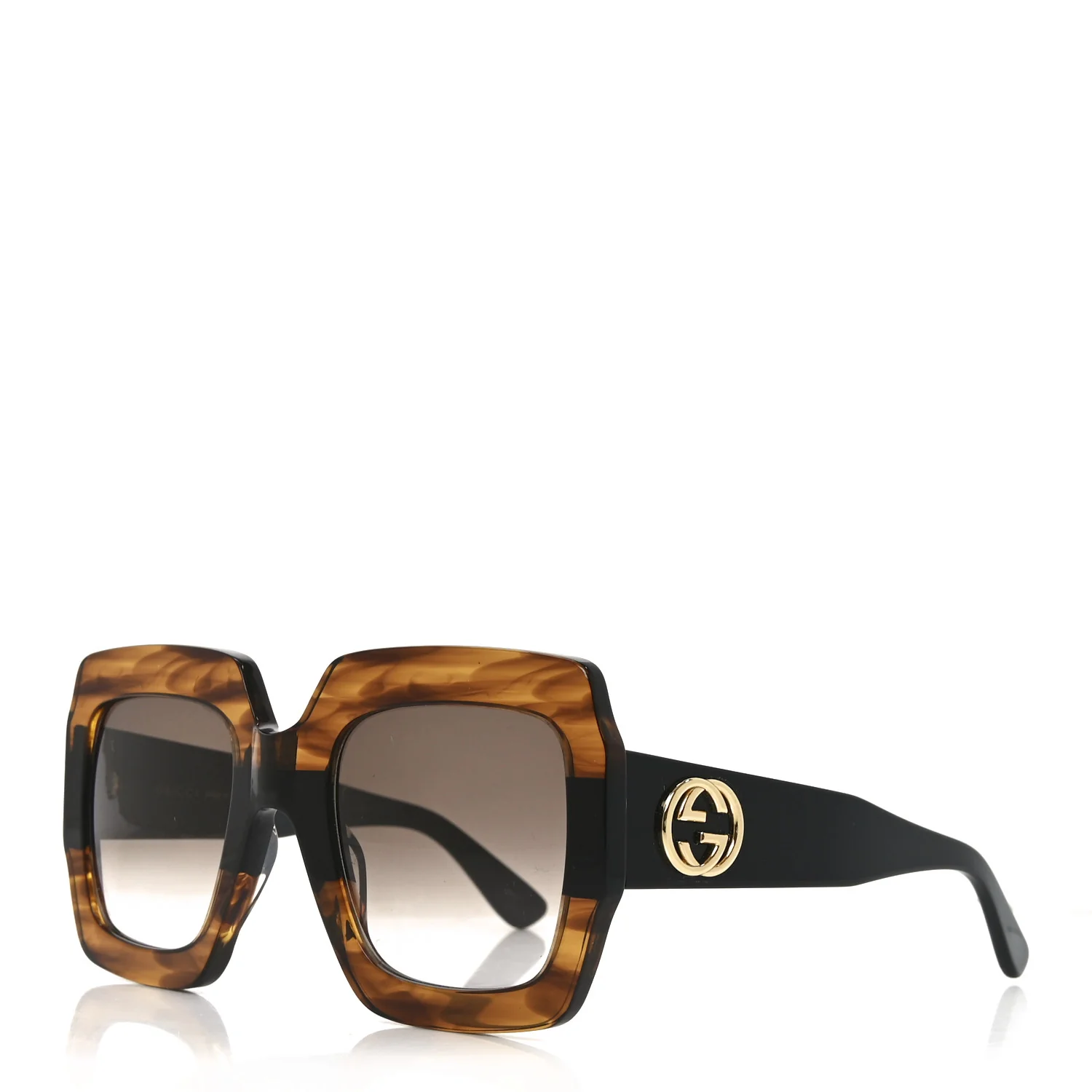 Square Frame GG0178S Sunglasses Havana