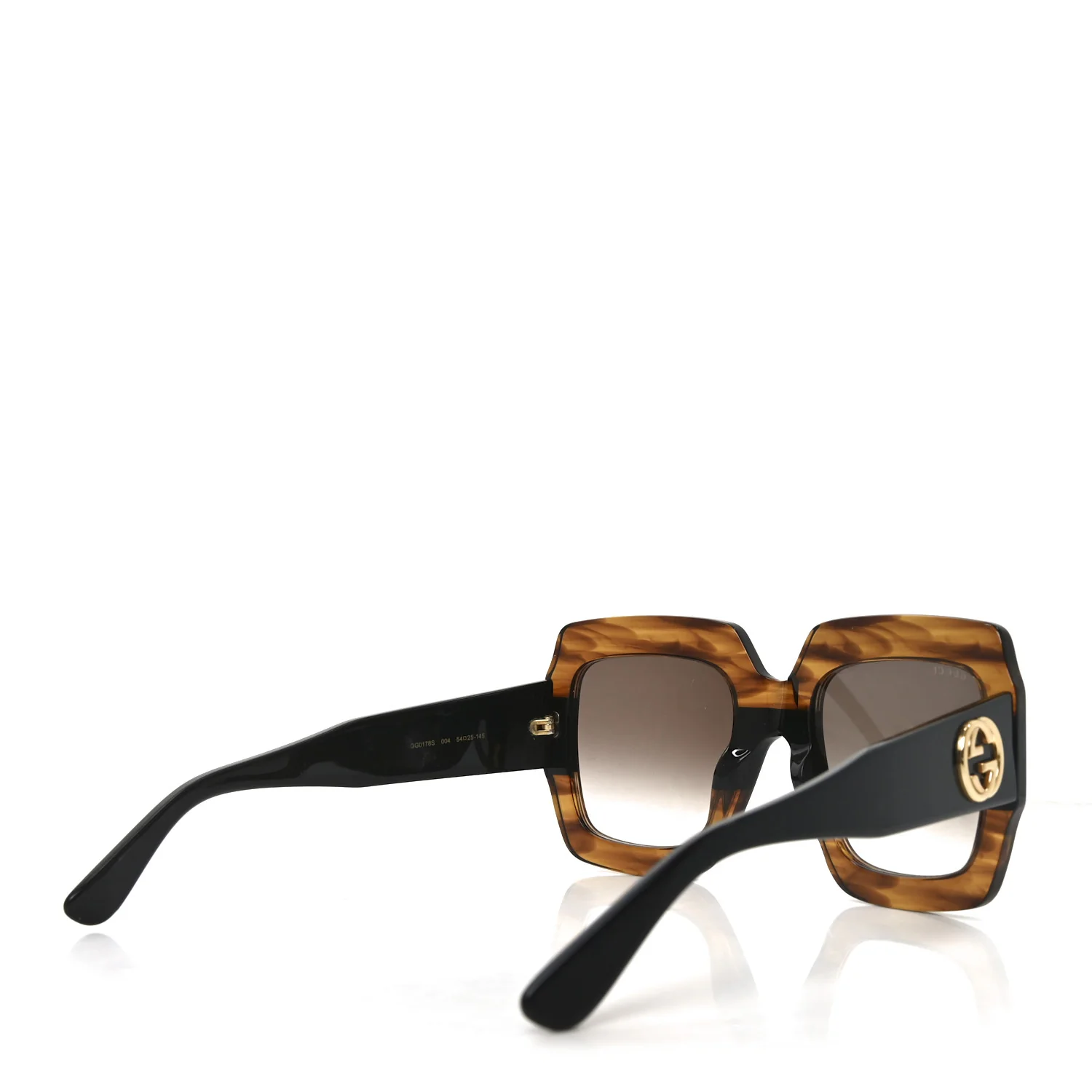 Square Frame GG0178S Sunglasses Havana - Image 4