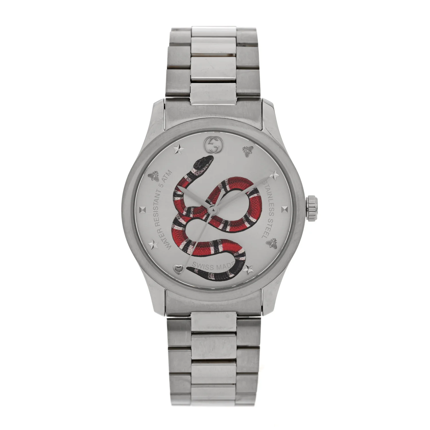 Stainless Steel 38mm G-Timeless Snake Quartz Watch