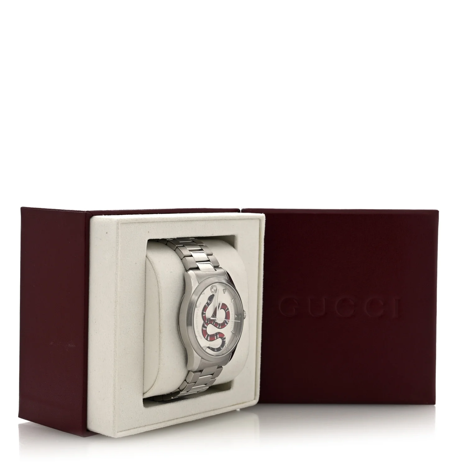 Stainless Steel 38mm G-Timeless Snake Quartz Watch - Image 5