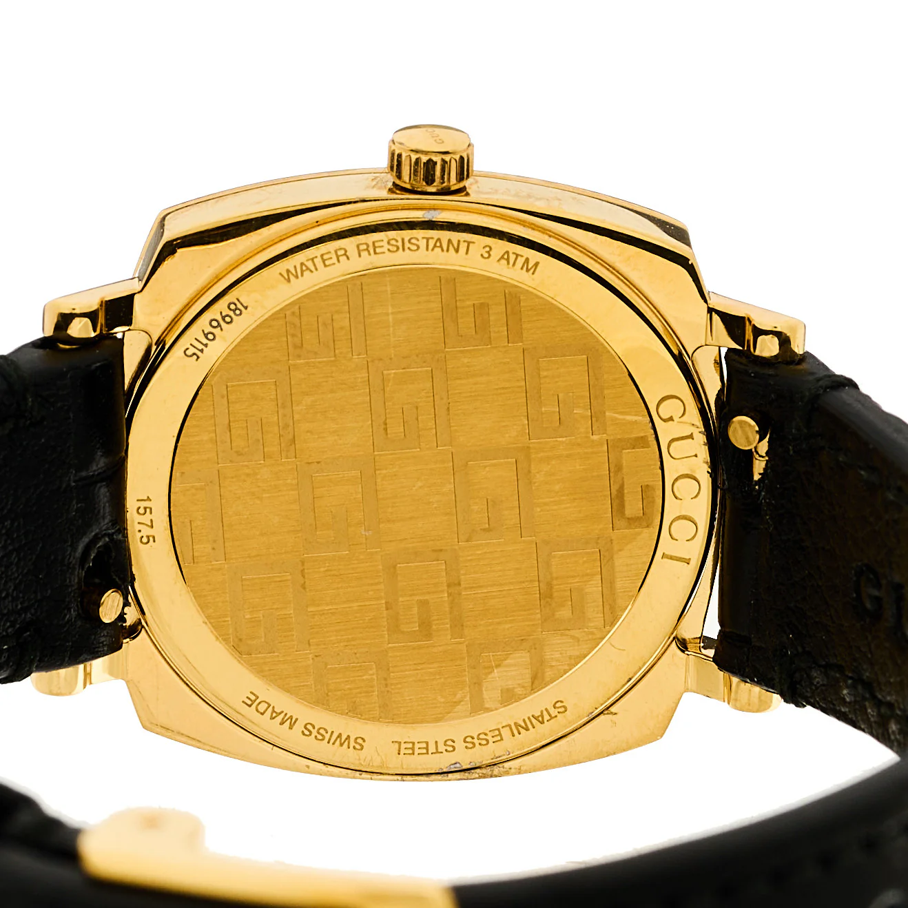 Stainless Steel Alligator 27mm Grip Quartz Watch Black - Image 4