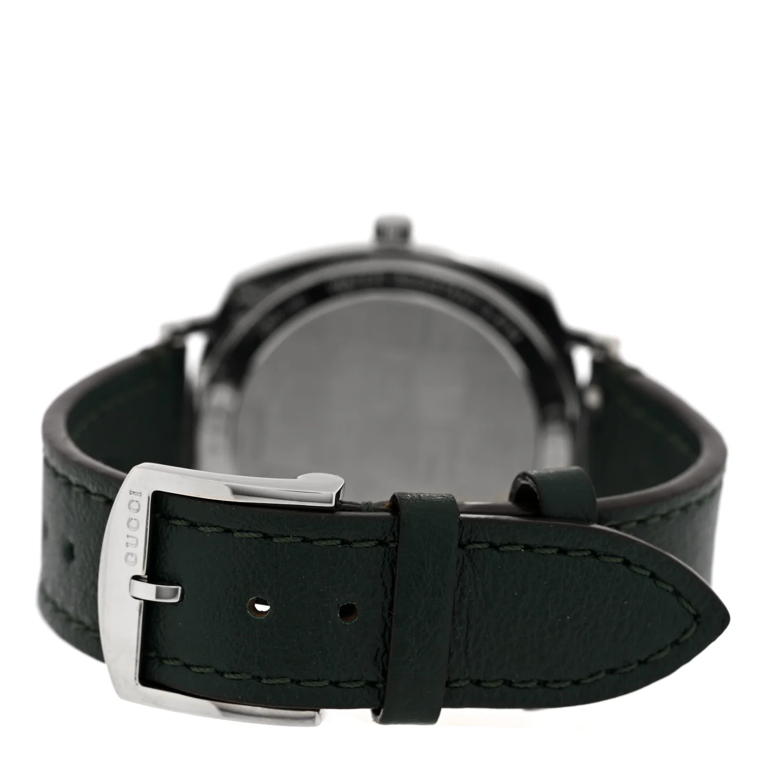 Stainless Steel Calfskin 35mm Grip Quartz Watch Black - Image 3