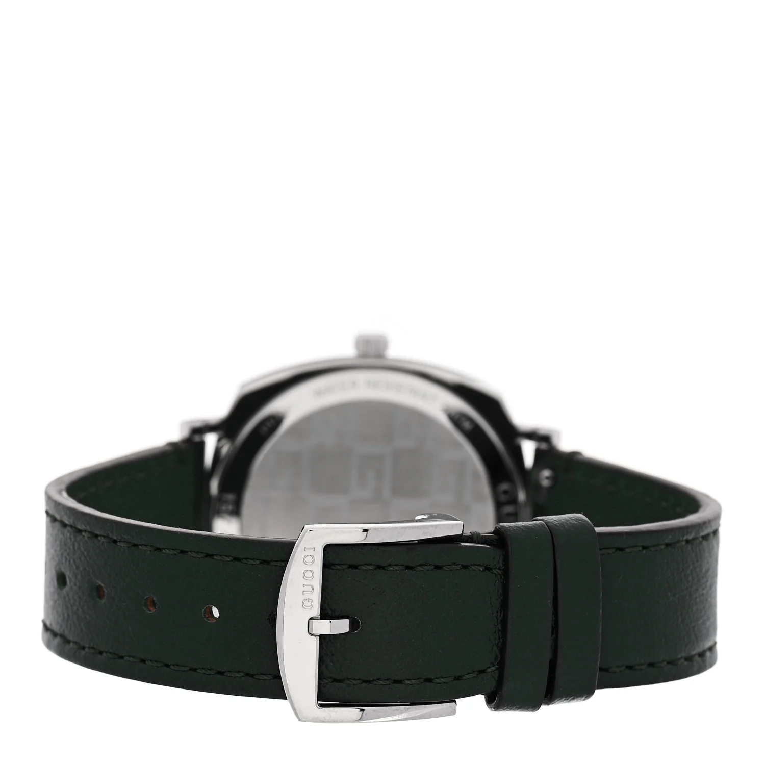 Stainless Steel Calfskin 35mm Grip Quartz Watch Green - Image 3
