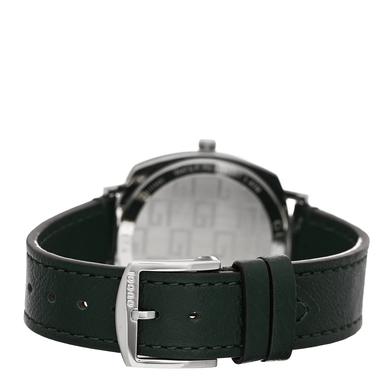 Stainless Steel Calfskin 35mm Grip Quartz Watch Green - Image 3