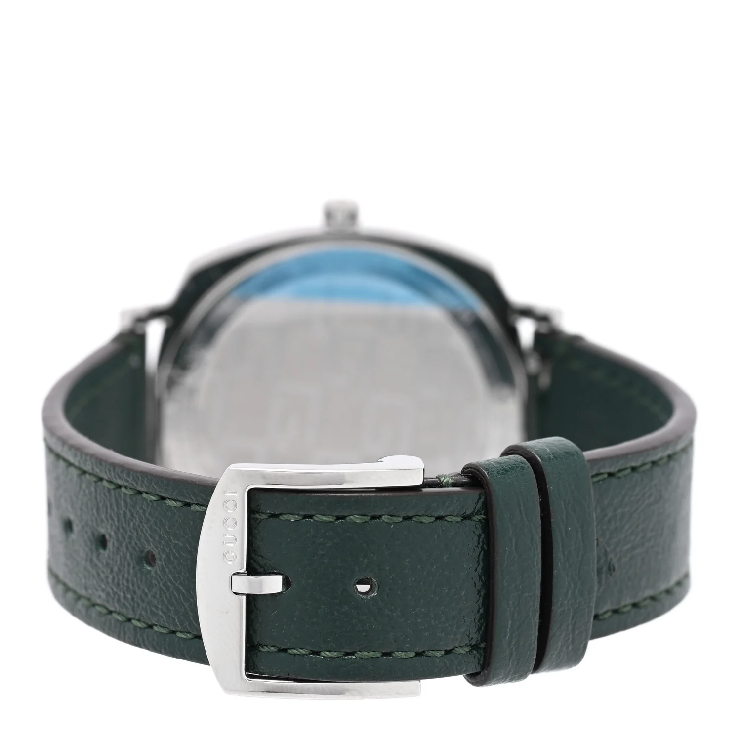 Stainless Steel Calfskin 35mm Grip Quartz Watch Green - Image 3
