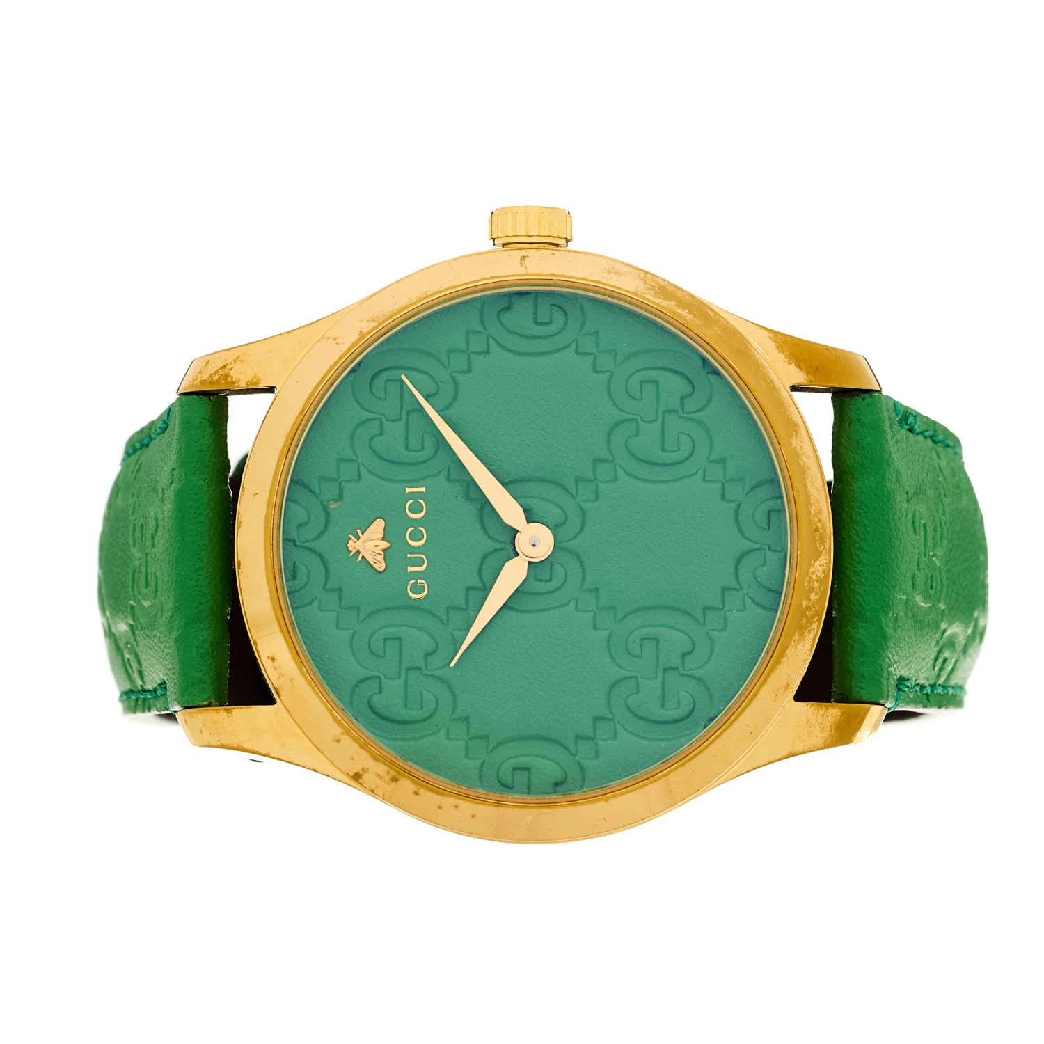 Stainless Steel Calfskin 38mm G-Timeless Quartz Watch Green - Image 2