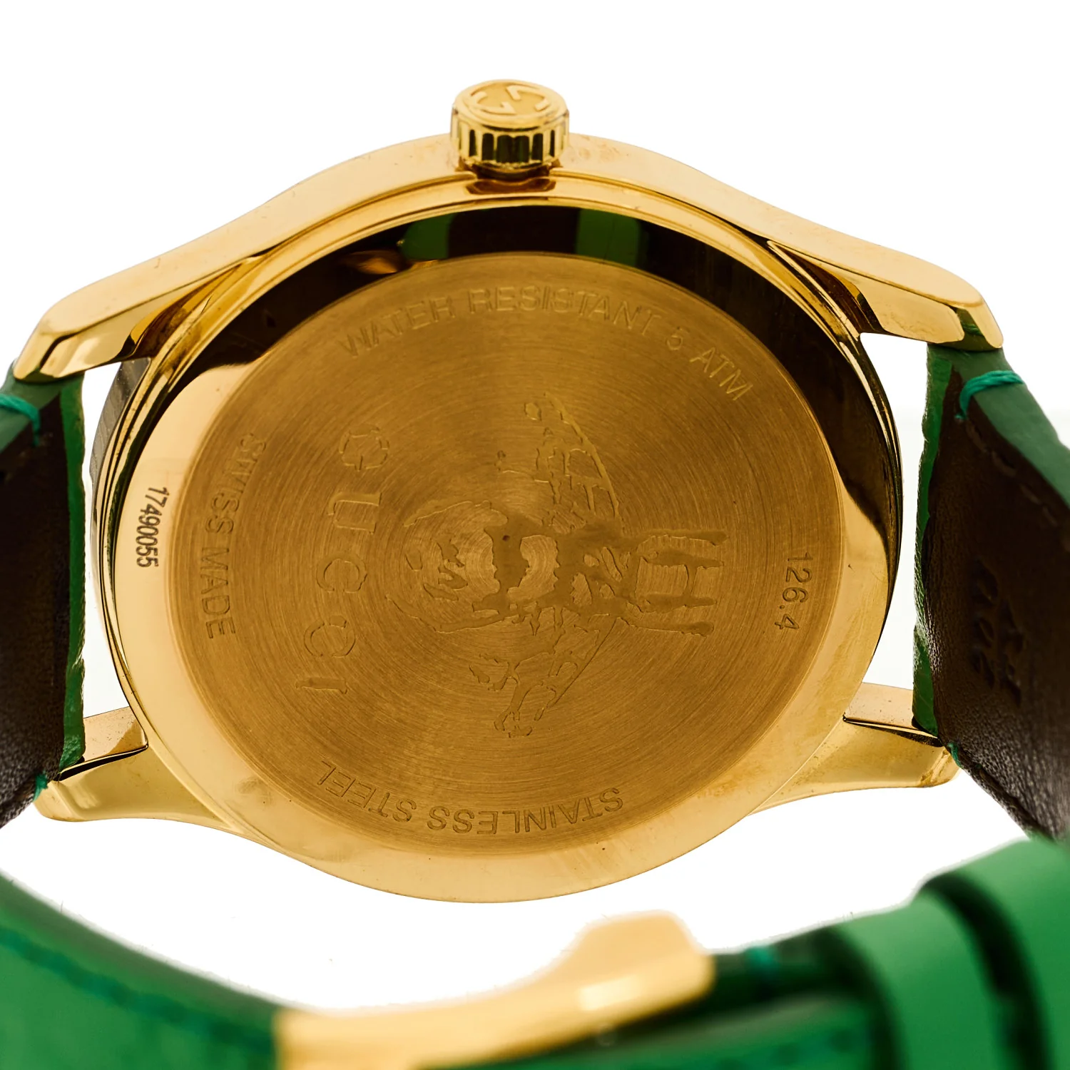 Stainless Steel Calfskin 38mm G-Timeless Quartz Watch Green - Image 4