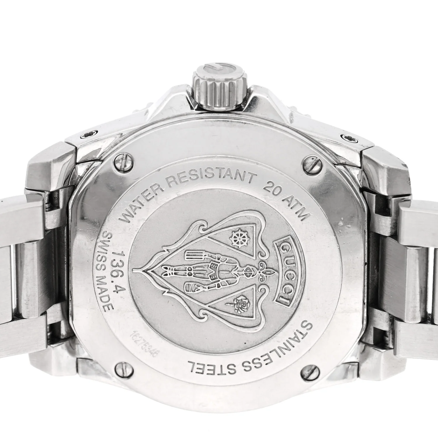 Stainless Steel Diamond Mother of Pearl 32mm Dive Quartz Watch - Image 4