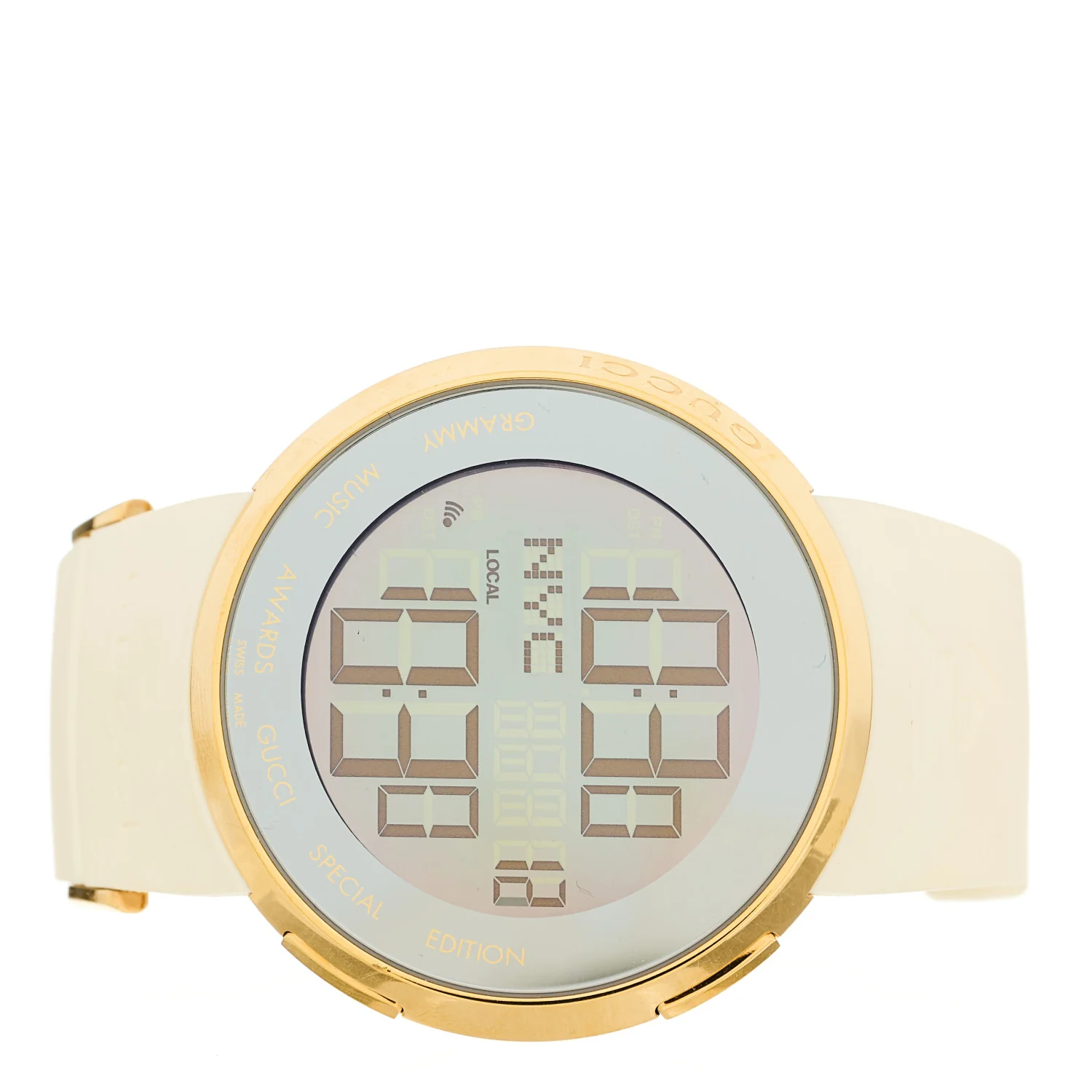 Stainless Steel Rubber 45mm Digital I-Gucci Guccissima Grammy Awards Watch - Image 3