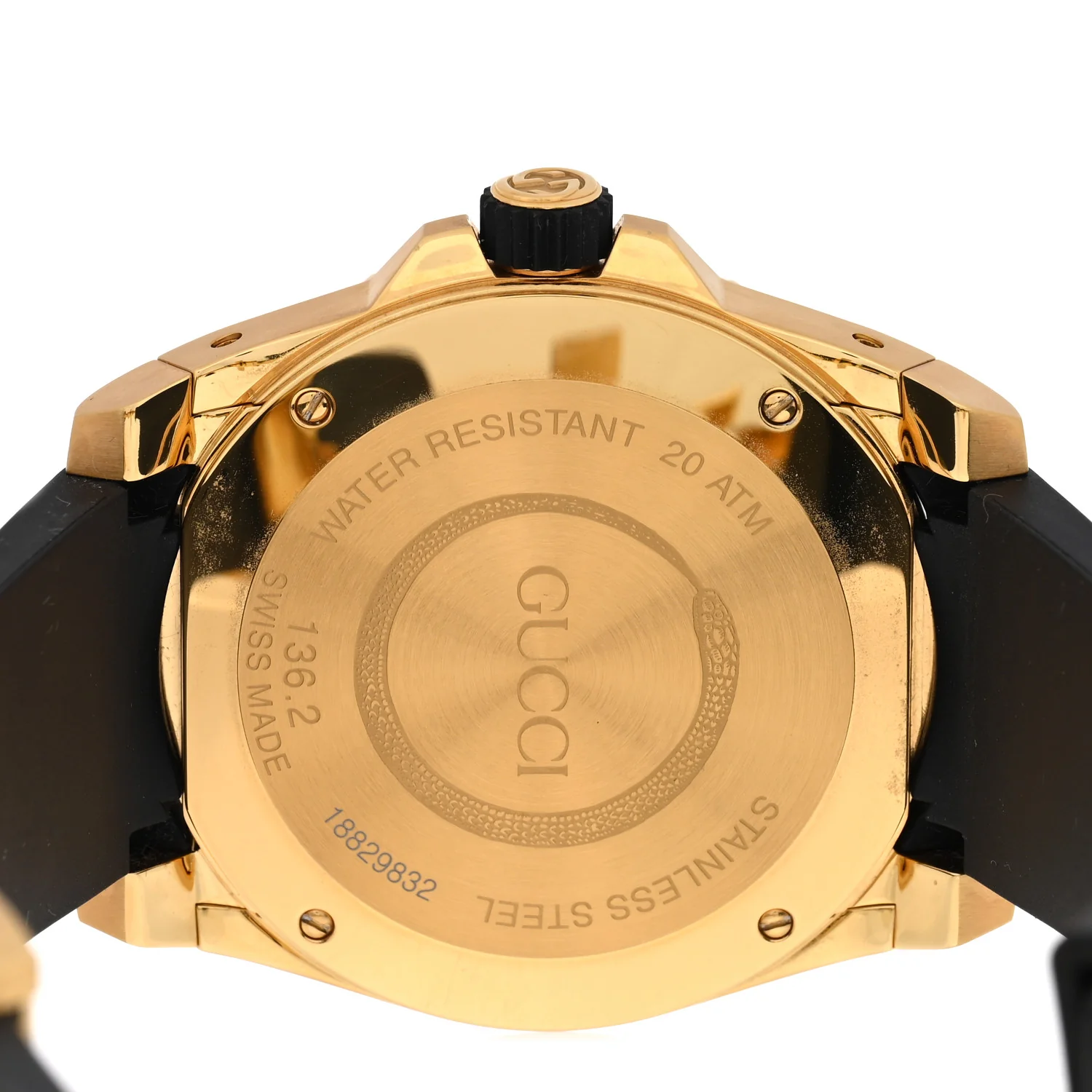 Stainless Steel Rubber 45mm Dive Snake Quartz Watch Black - Image 4