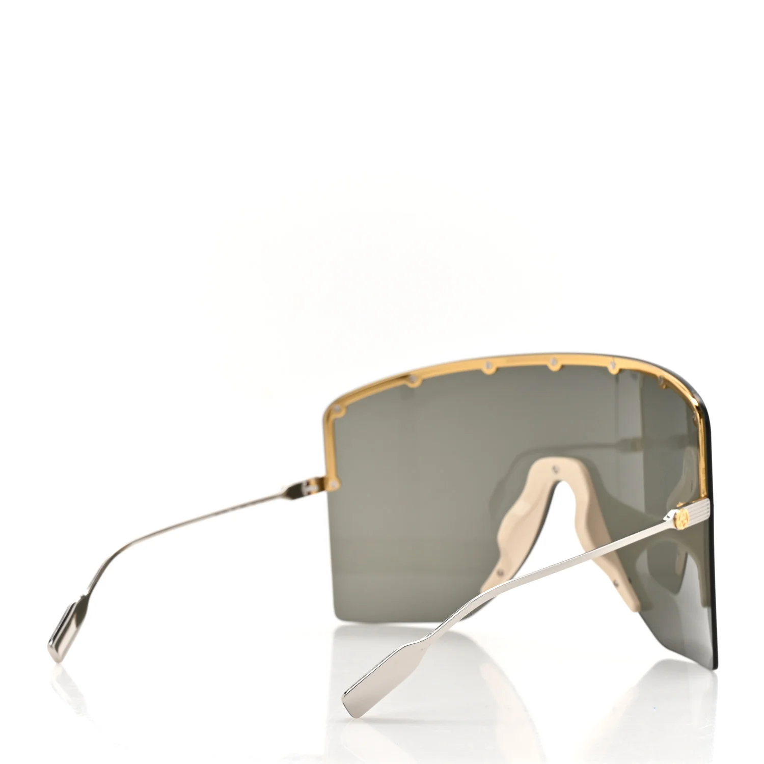 Star Studded Shield Sunglasses GG1244S Black - Image 4